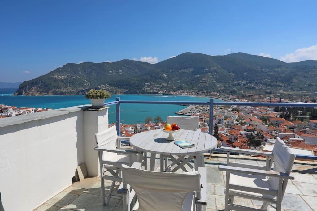 Blue Spiridon With Amazing Views Skopelos Town