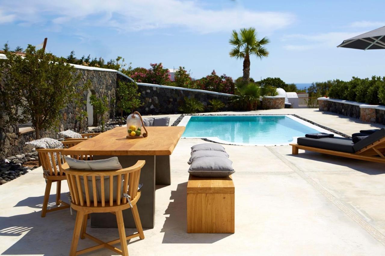 Lovely Santorini 3 Bedrooms Petra Private Pool Outdoor Dining Area Exo Gialos Karterados (Santorini)
