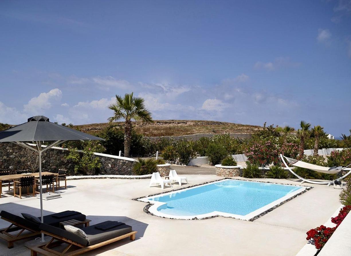 Villa Lovely Santorini 3 Bedrooms Petra Private Pool Outdoor Dining Area Exo Gialos *