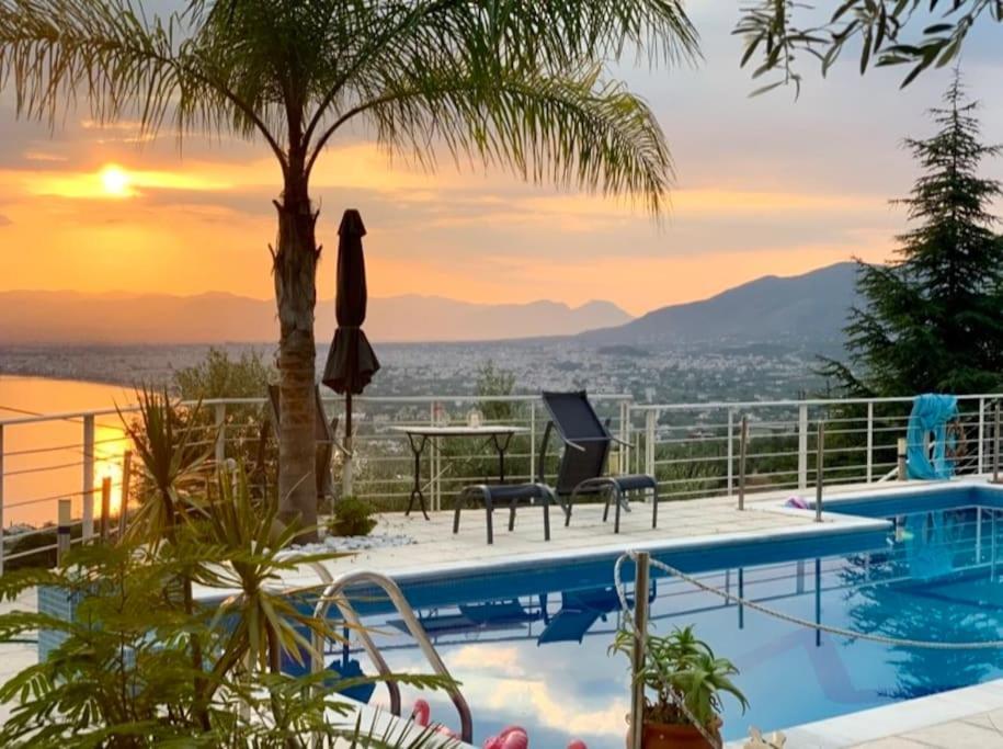 Marine's Lux Villa:golden Sunset Kalamata