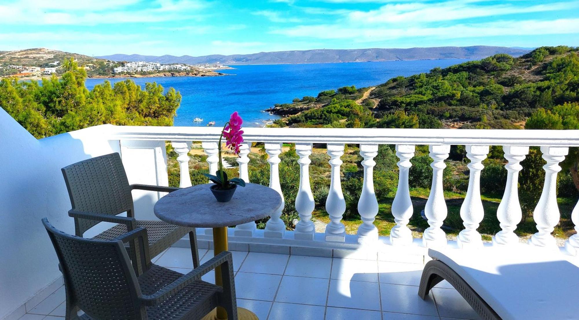 Dea Del Mare Complex In Front Of The Sea. Sounion