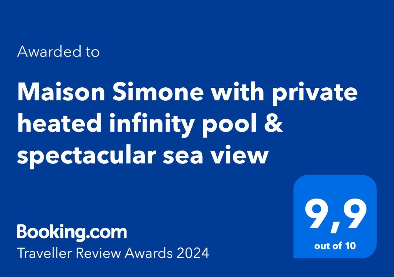 Maison Simone With Private Heated Infinity Pool & Spectacular Sea View Holiday home *