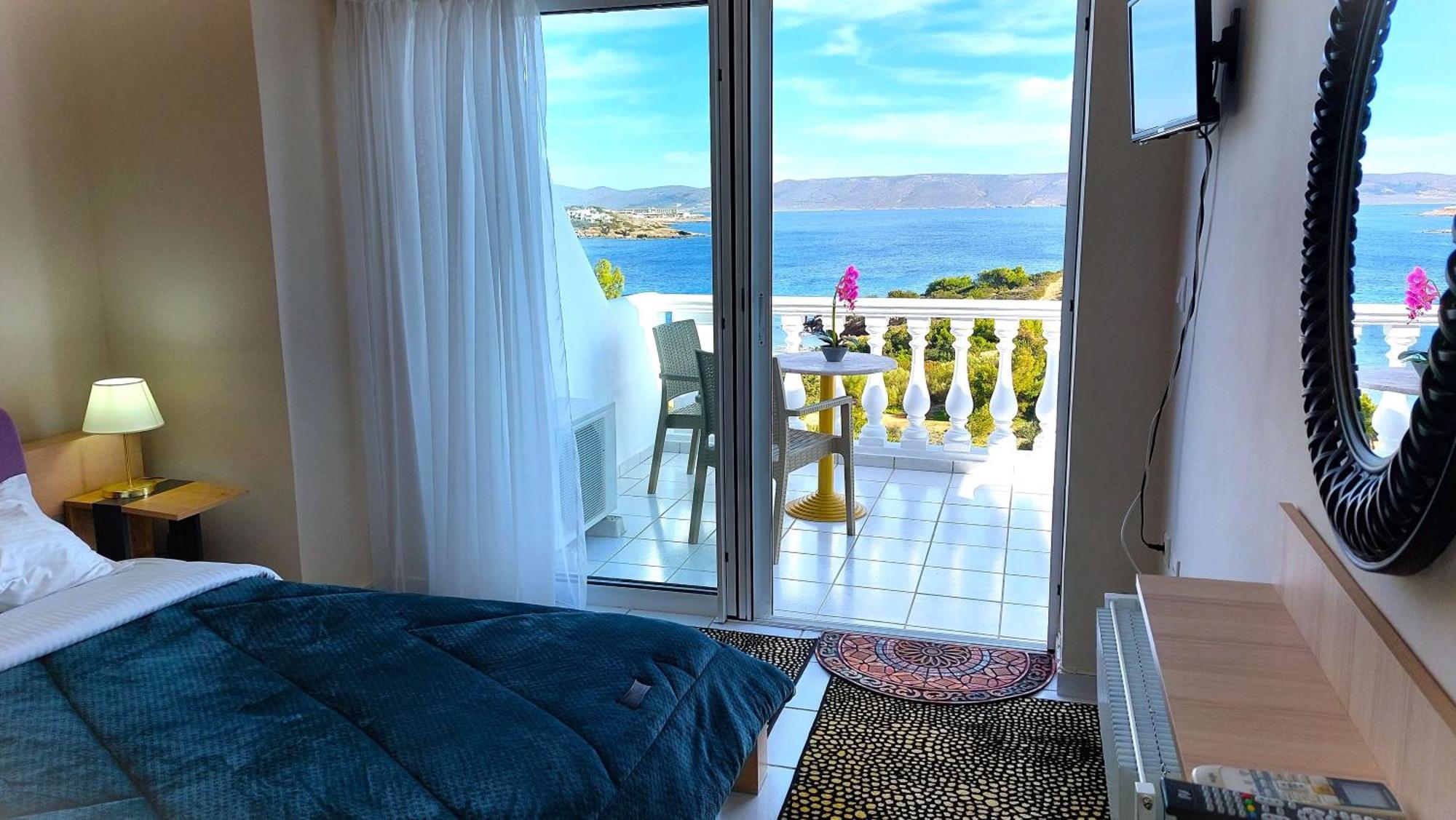 Villa Dea Del Mare Complex In Front Of The Sea. Sounion