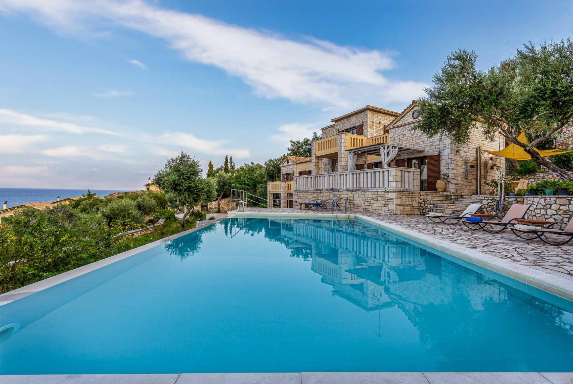 Villa Ionia With Pool And Sea View Gaios