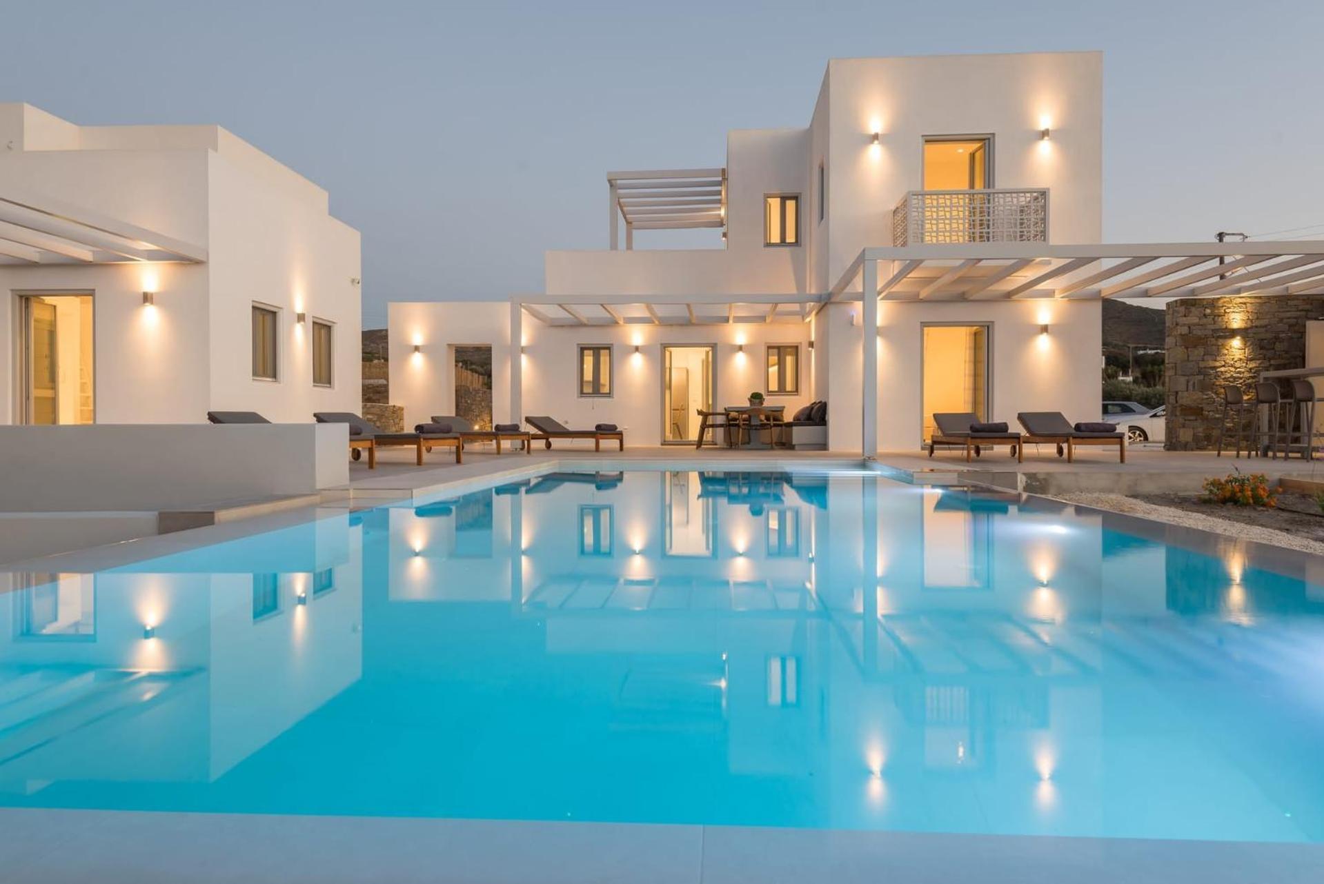Beautiful Paros Villa 1 Bedroom The Calming Villa Wonderful Sea Views Jacuzzi Naousa Villa