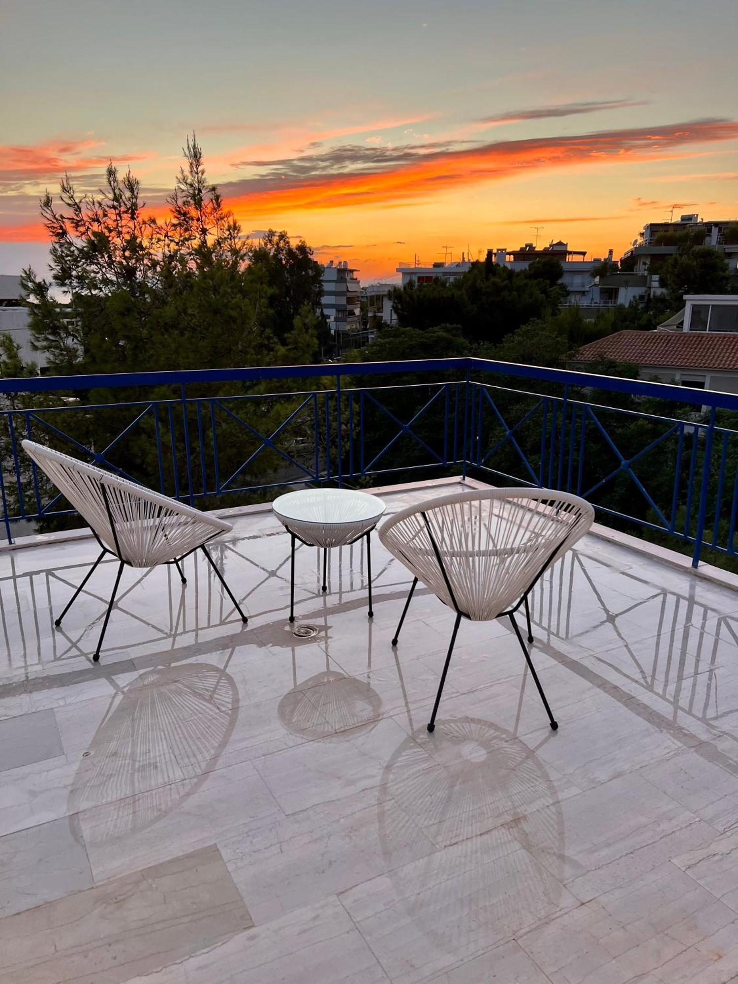 Apartment Panoramic Terrace With Sunset View - Greecing Athens