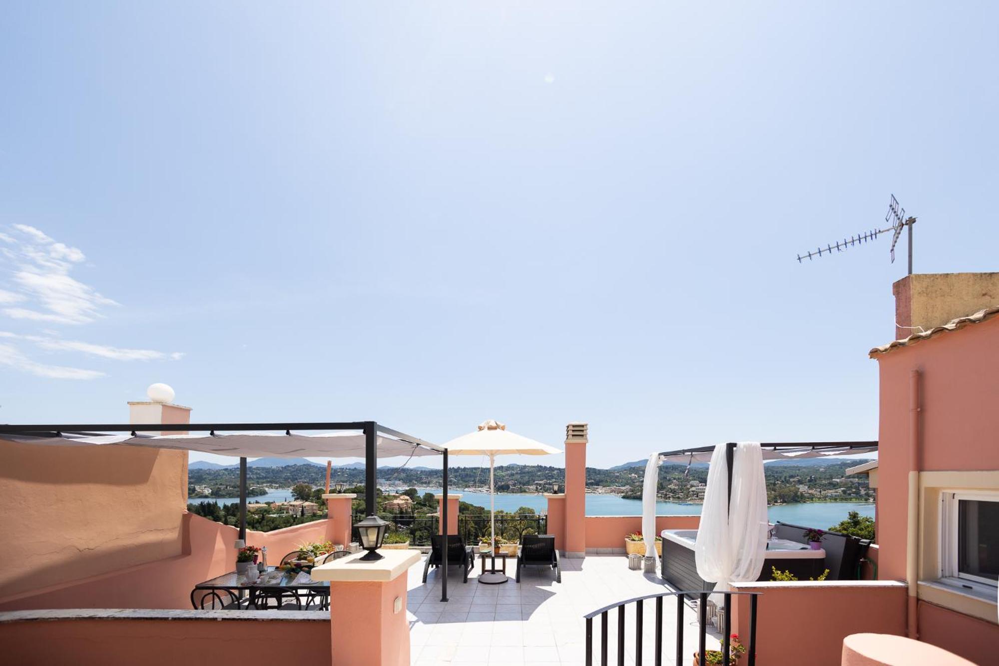 Swan House By Corfu Collection - Panoramic View In Holiday home Kommeno (Corfu)