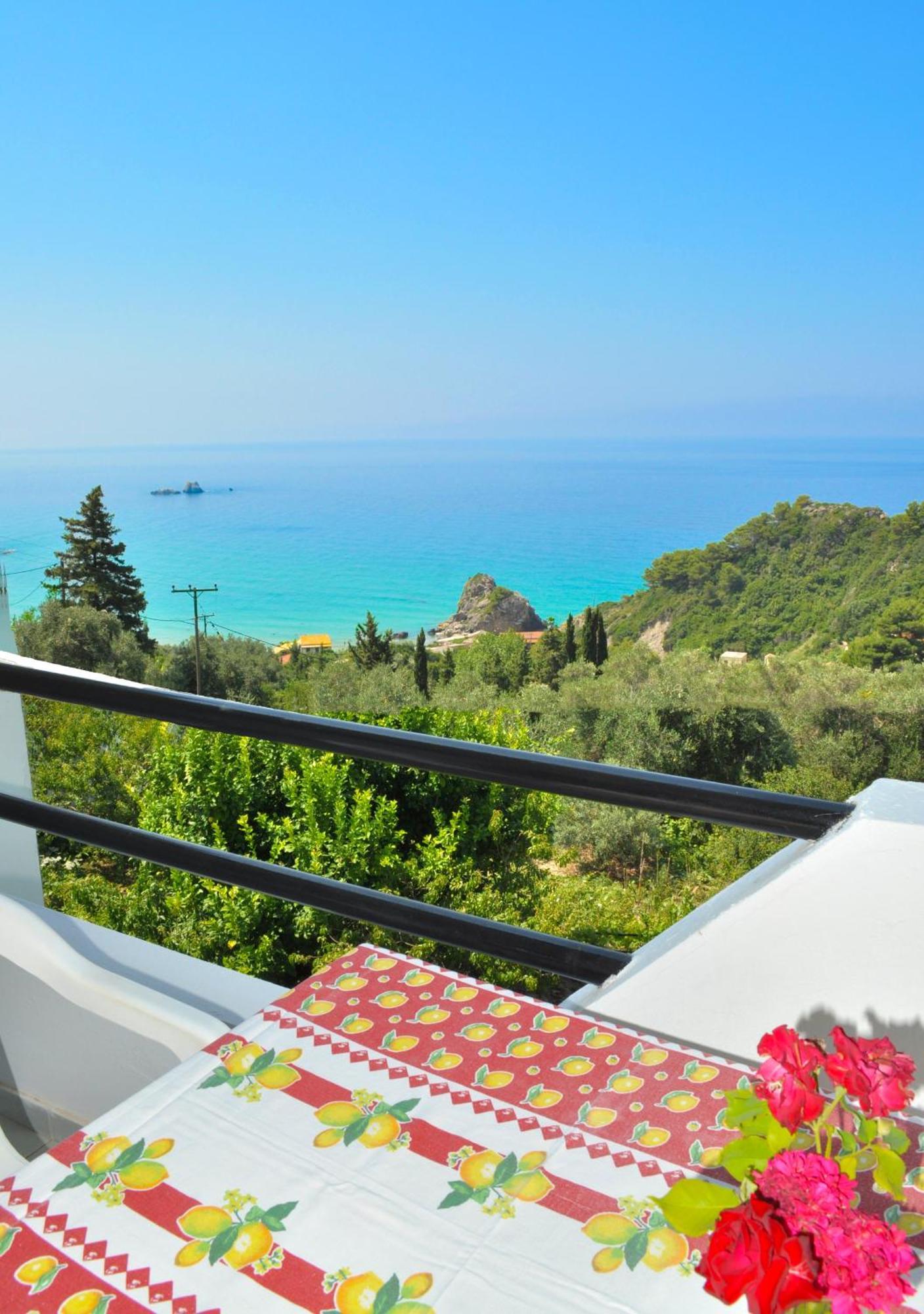 Apartment And With Swimming Pool And Sea View In Beach, Corfu Pelekas