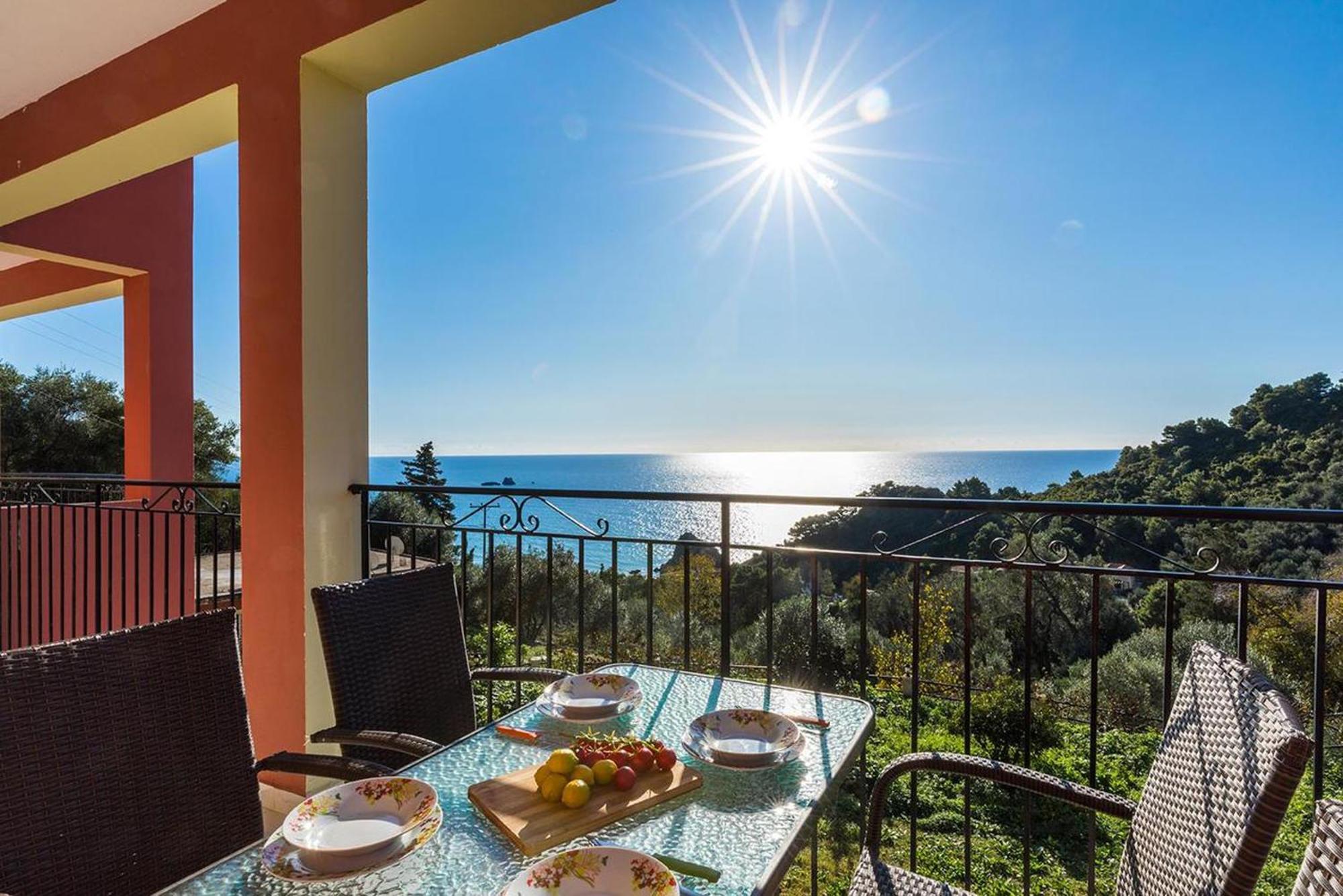 Apartment And With Swimming Pool And Sea View In Beach, Corfu Pelekas