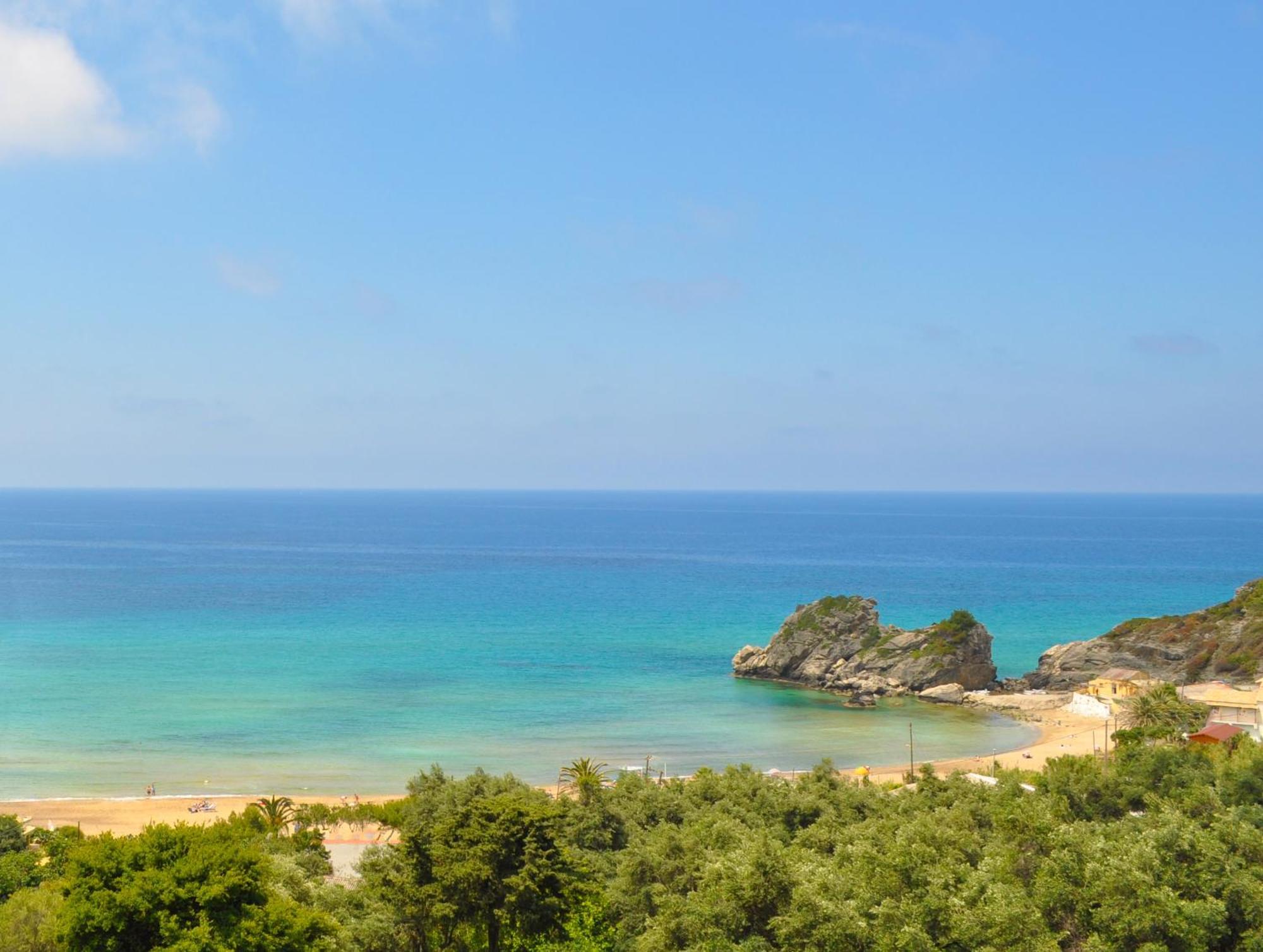 And With Swimming Pool And Sea View In Beach, Corfu Pelekas