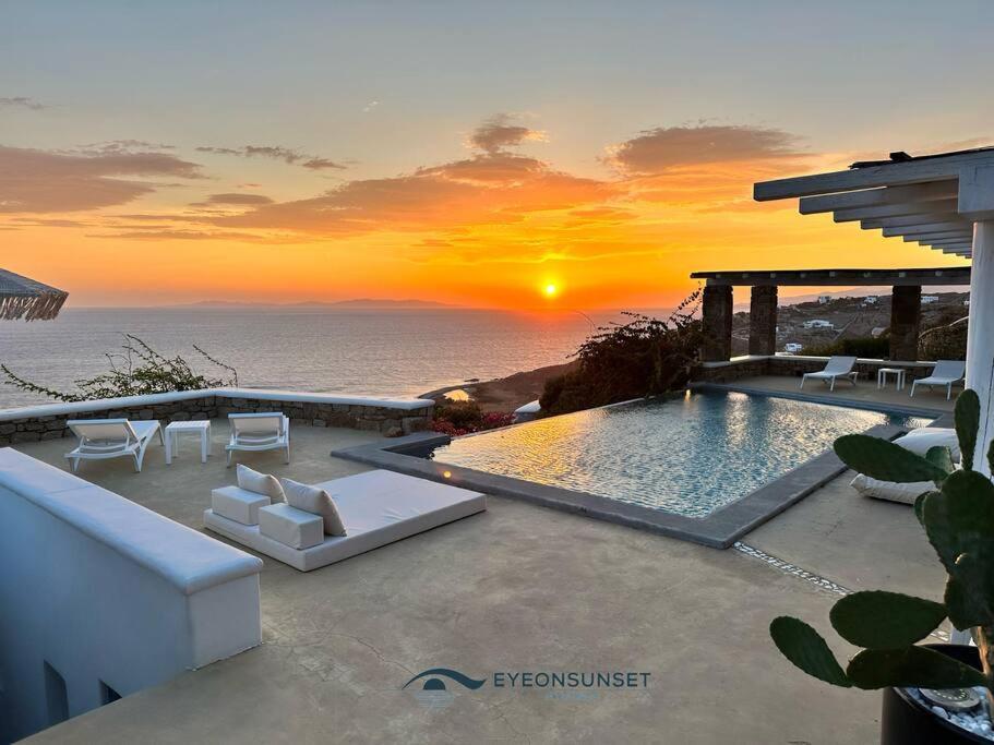 Eyeonsunset -private Pool-sea And Sunset View-privacy-quiete Mykonos Town