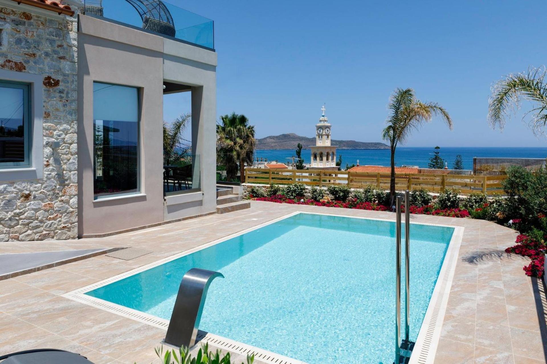 Villa Exquisite Crete Villa Villa Kleanthi 4 Bedroom Private Pool Panoramic Sea View Chania