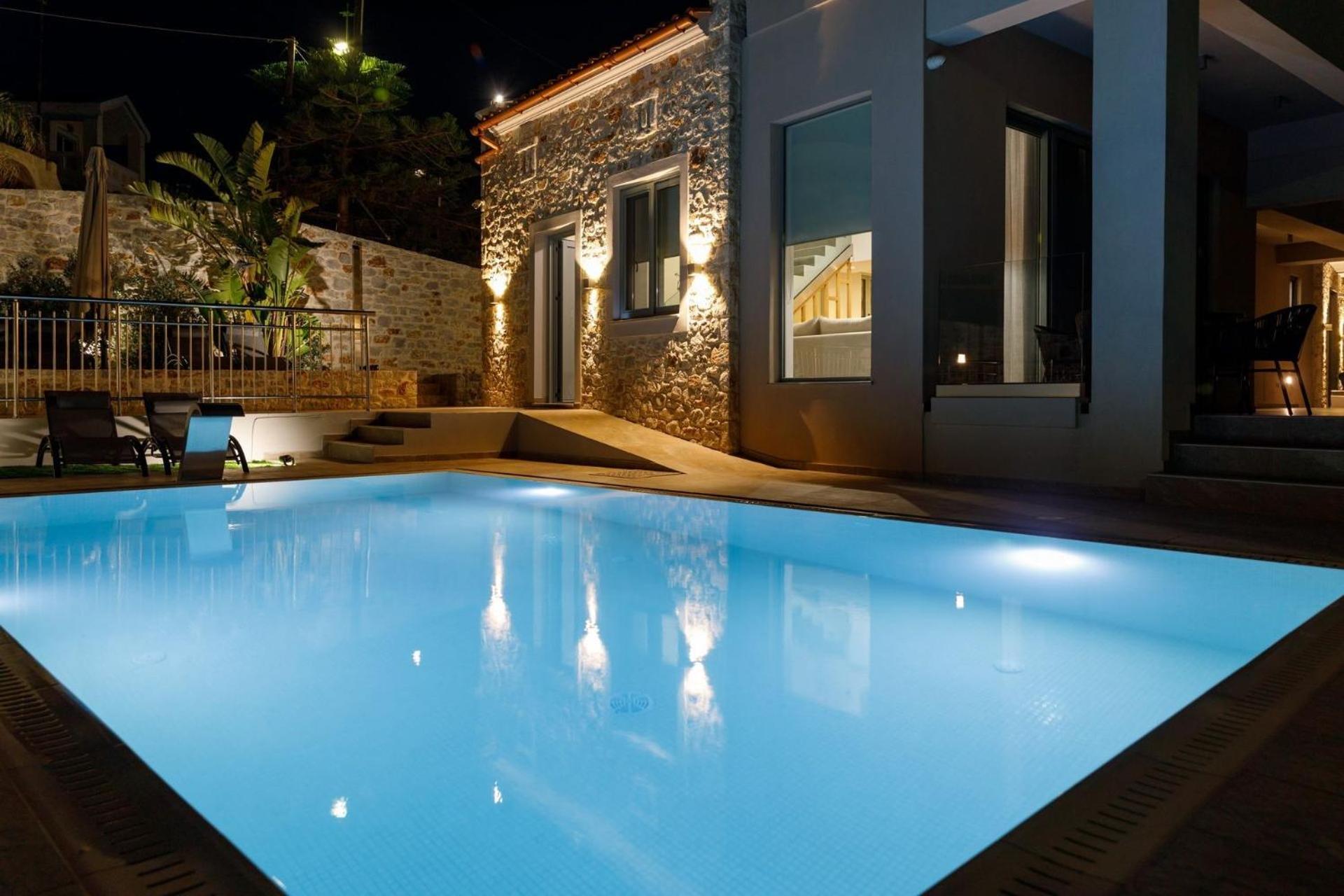 Exquisite Crete Villa Villa Kleanthi 4 Bedroom Private Pool Panoramic Sea View Chania Villa *