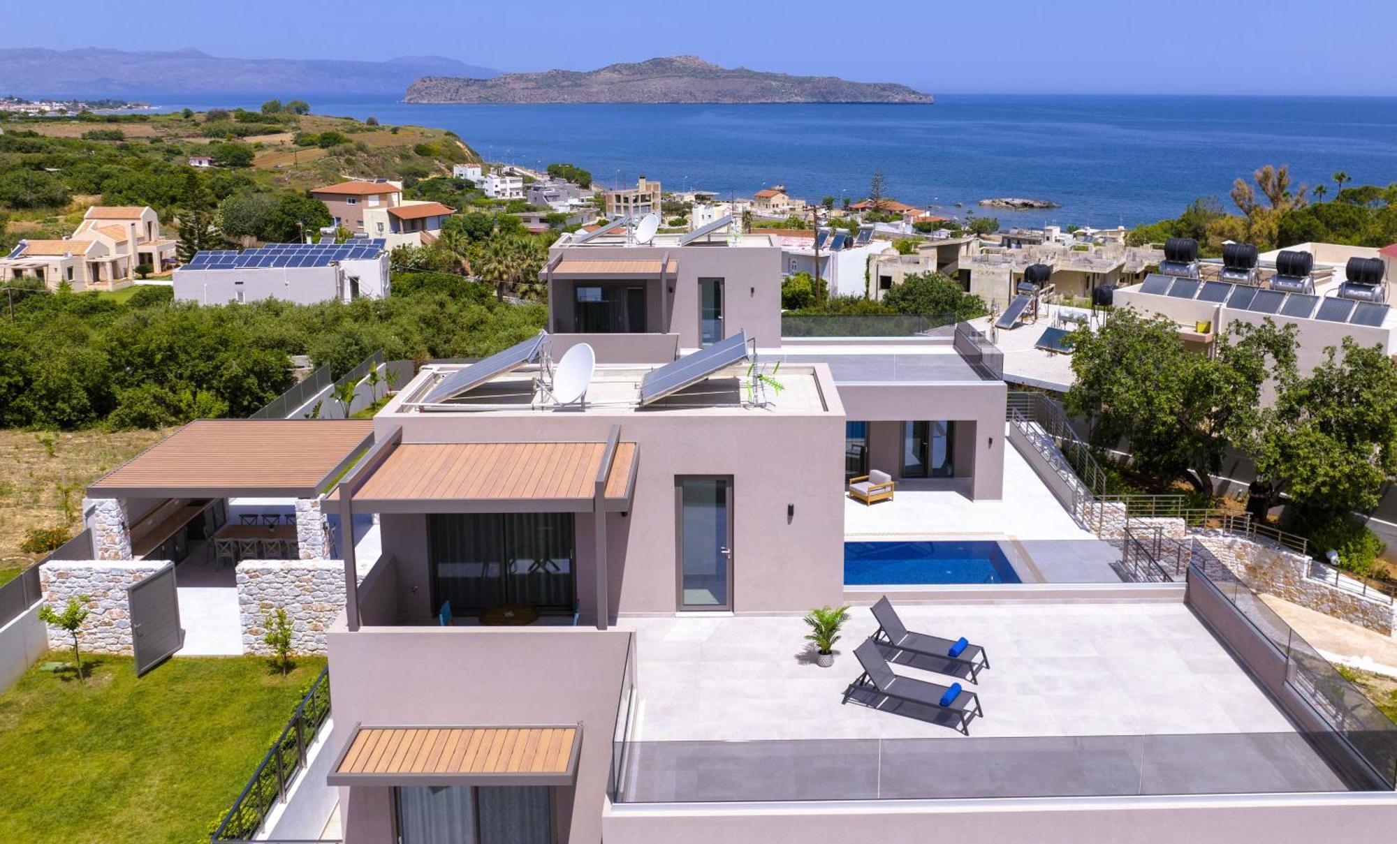Imperium Luxury Villas-sauna, Jacuzzi, Heated Pool & Gym-chania Kato Galatas