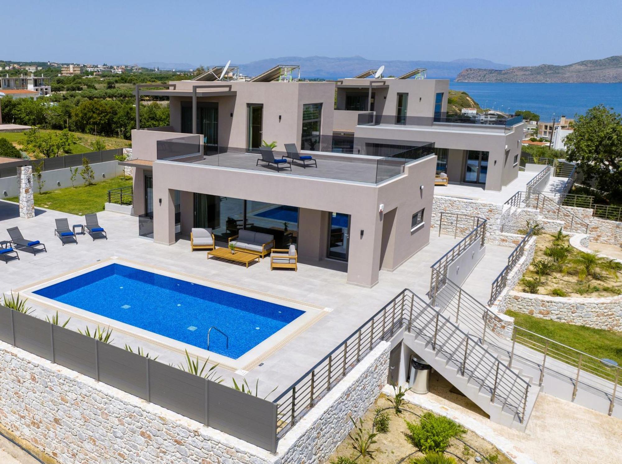 Imperium Luxury Villas-sauna, Jacuzzi, Heated Pool & Gym-chania