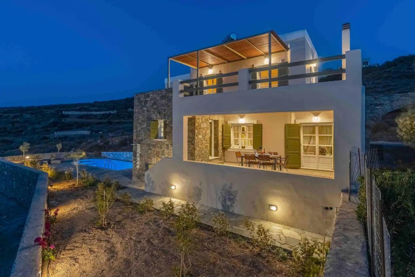Stelios-korina With Pool And Stunning View In Syros Posidonia Posidhonia (Syros)