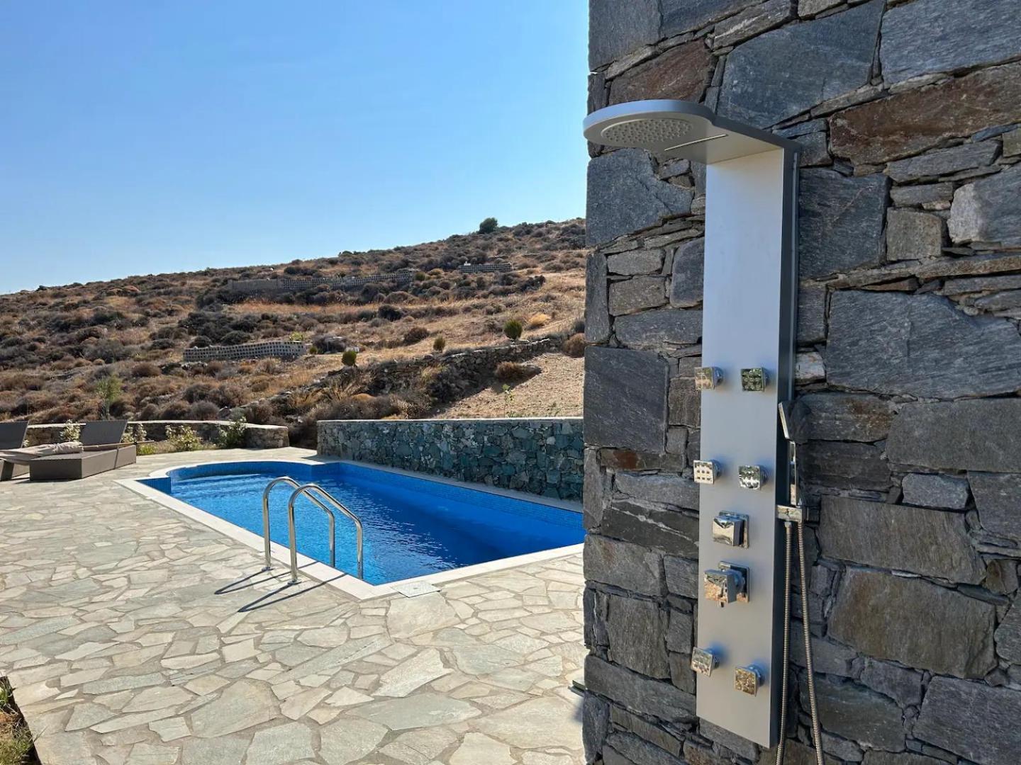 Stelios-korina With Pool And Stunning View In Syros Posidonia Villa