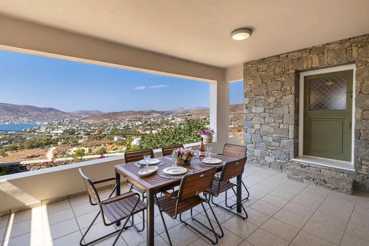 Villa Stelios-korina With Pool And Stunning View In Syros Posidonia