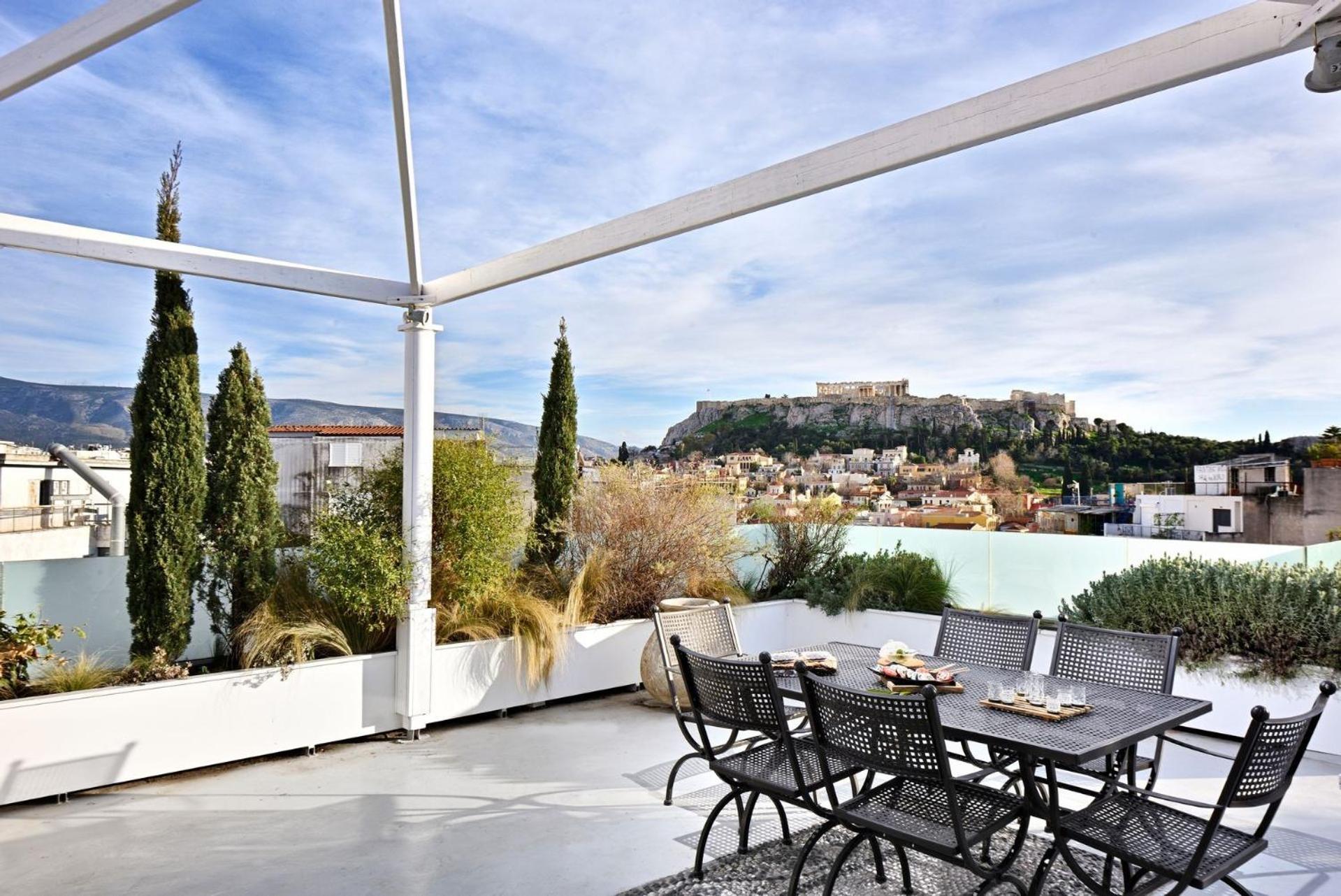 Stunning Athens Penthouse Historic Centre Location Alto Penthouse Acroposlis View Psyrri Villa Athens