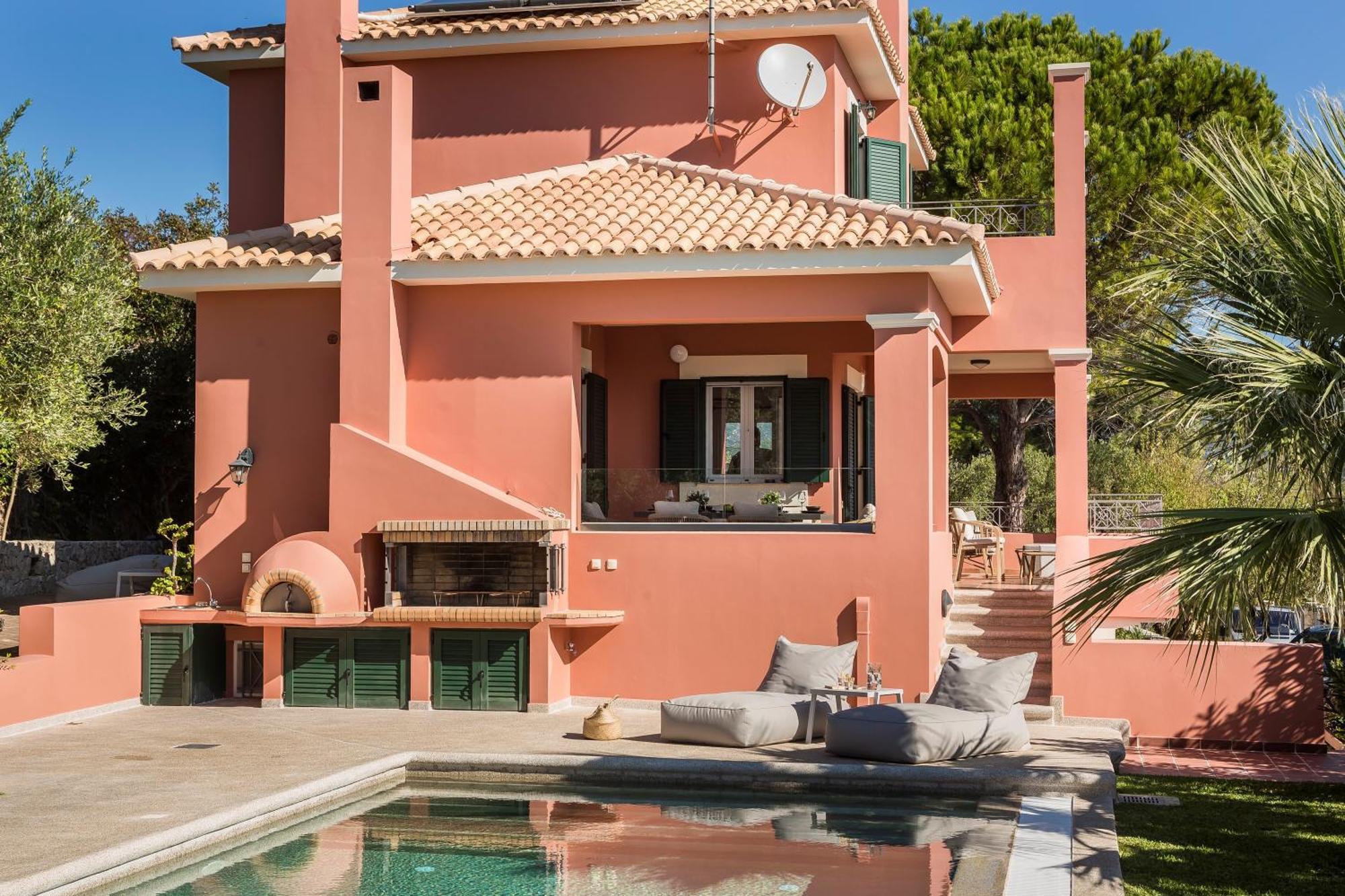 Superb Kefalonia Villa 4 Bedrooms Villa Froso Stunning Sea Views Sunny Roof Terrace Lakithras Villa