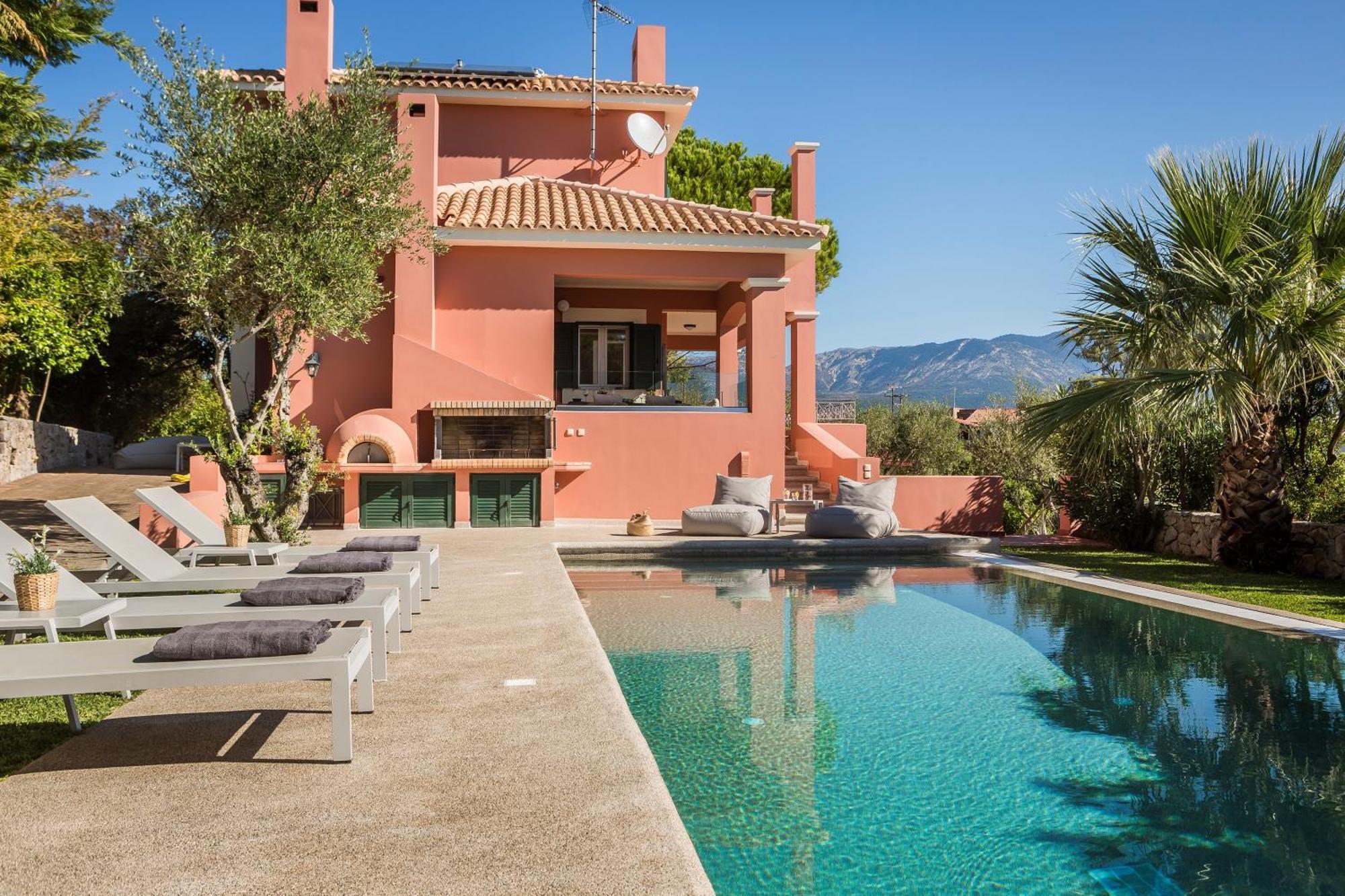 Superb Kefalonia Villa 4 Bedrooms Villa Froso Stunning Sea Views Sunny Roof Terrace Lakithras Fokata