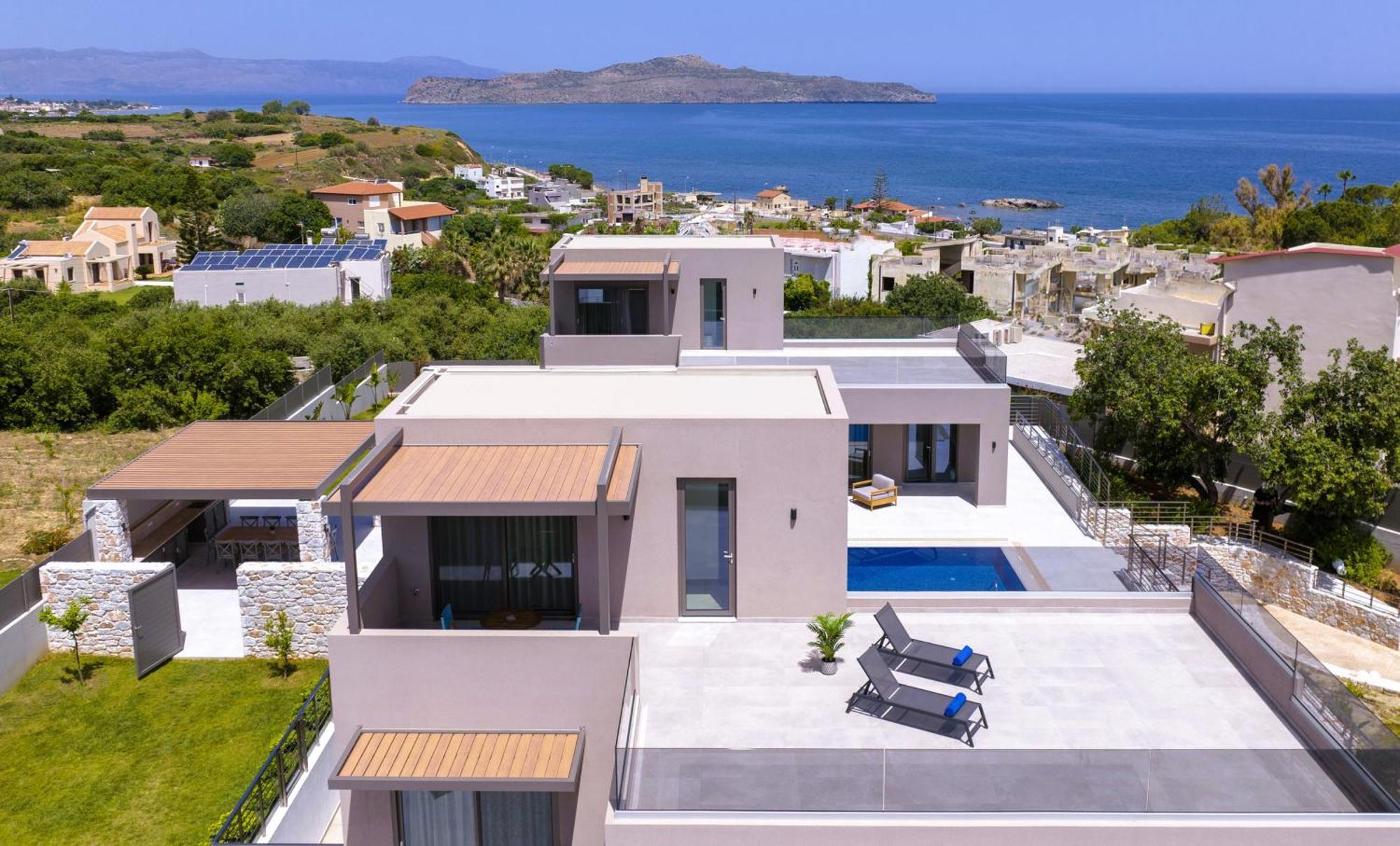 Imperium Luxury Villas-sauna, Jacuzzi, Heated Pool & Gym-chania
