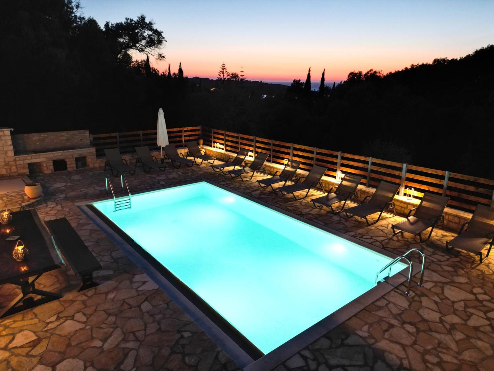 Villa Kostas-ne Corfu With Heated Salt Swimming Pool