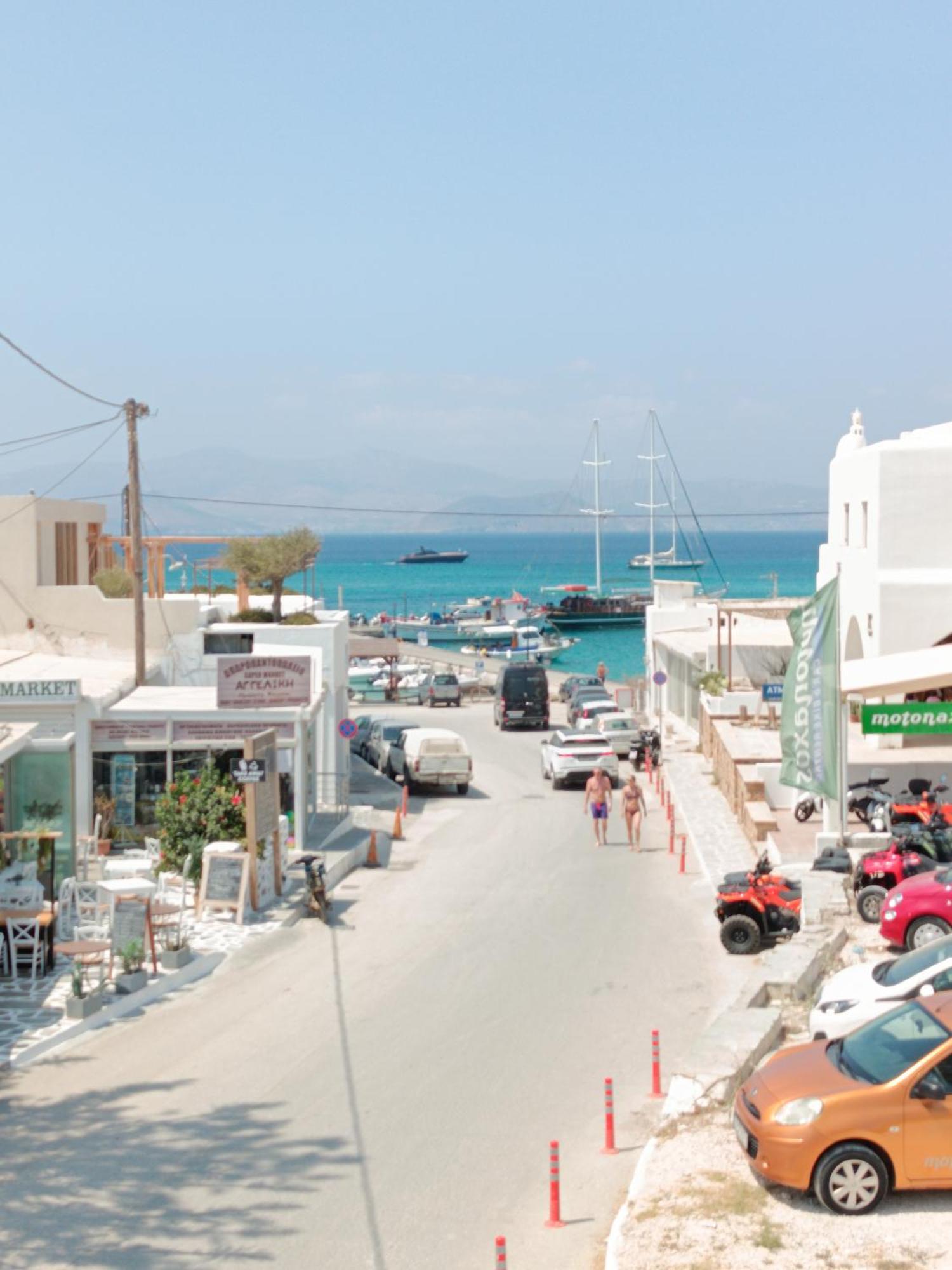Stella's ' Spacious 80sqm Sea View ' 50m From Agia Anna (Naxos)