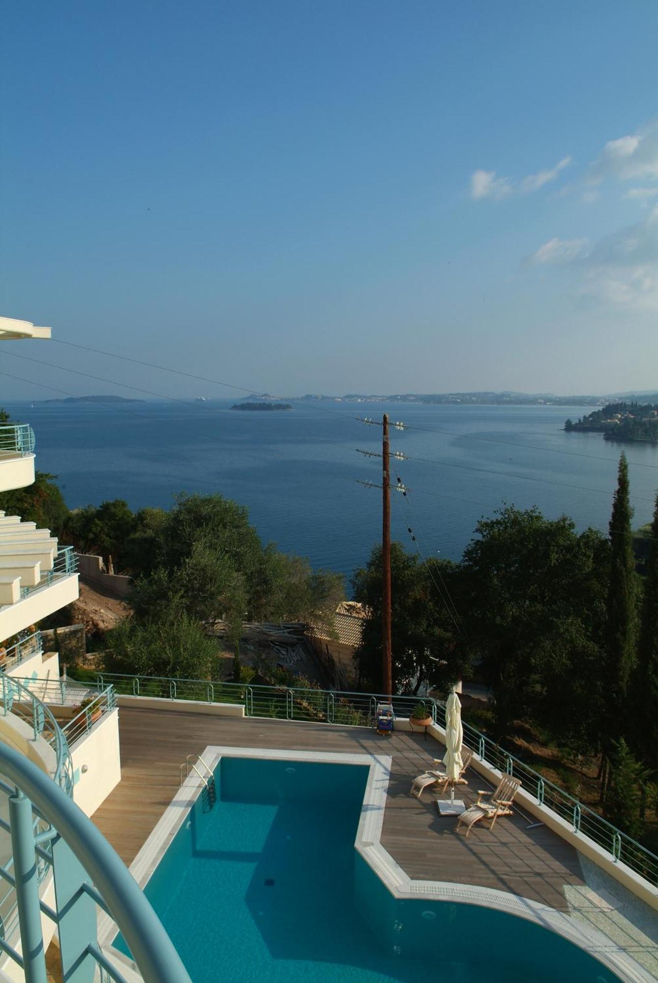 Liberty: Classic Luxury Sea View With Private Pool Villa Kommeno (Corfu)