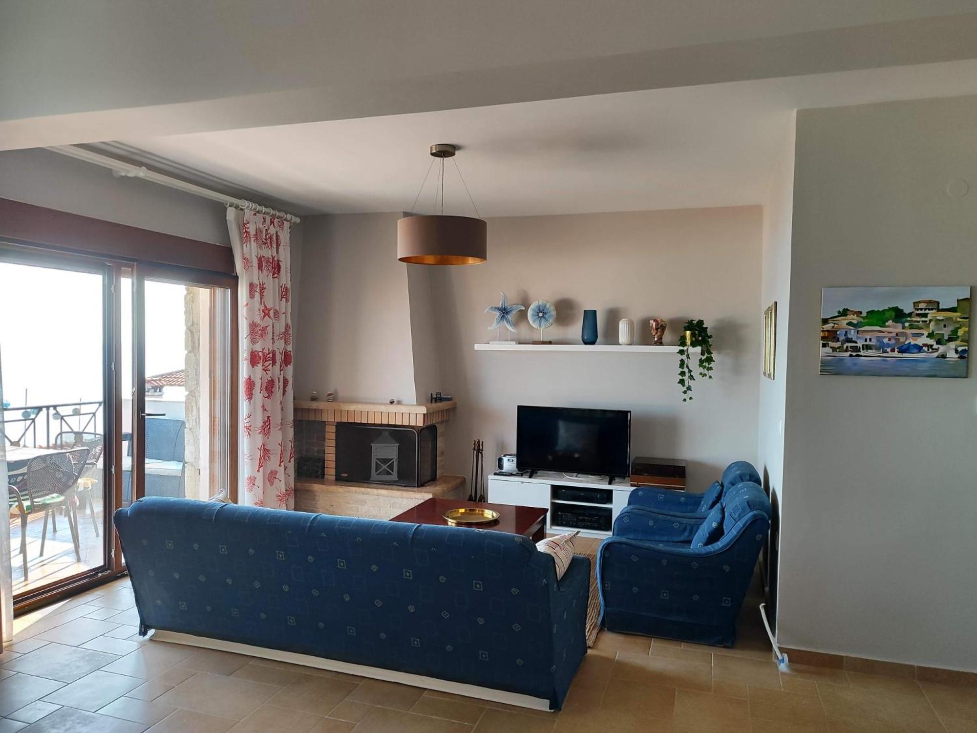 Navy Blue Apartment Nea Skioni