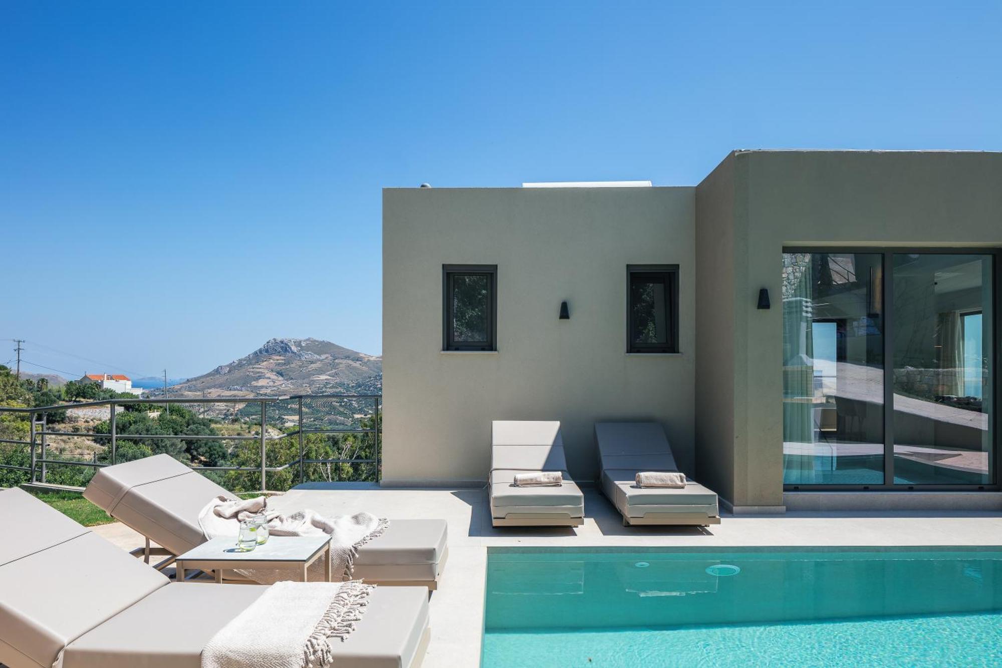 Sigma Villa, Private Swimming Pool Garden, Panoramic Sunset Rethymno (Crete)