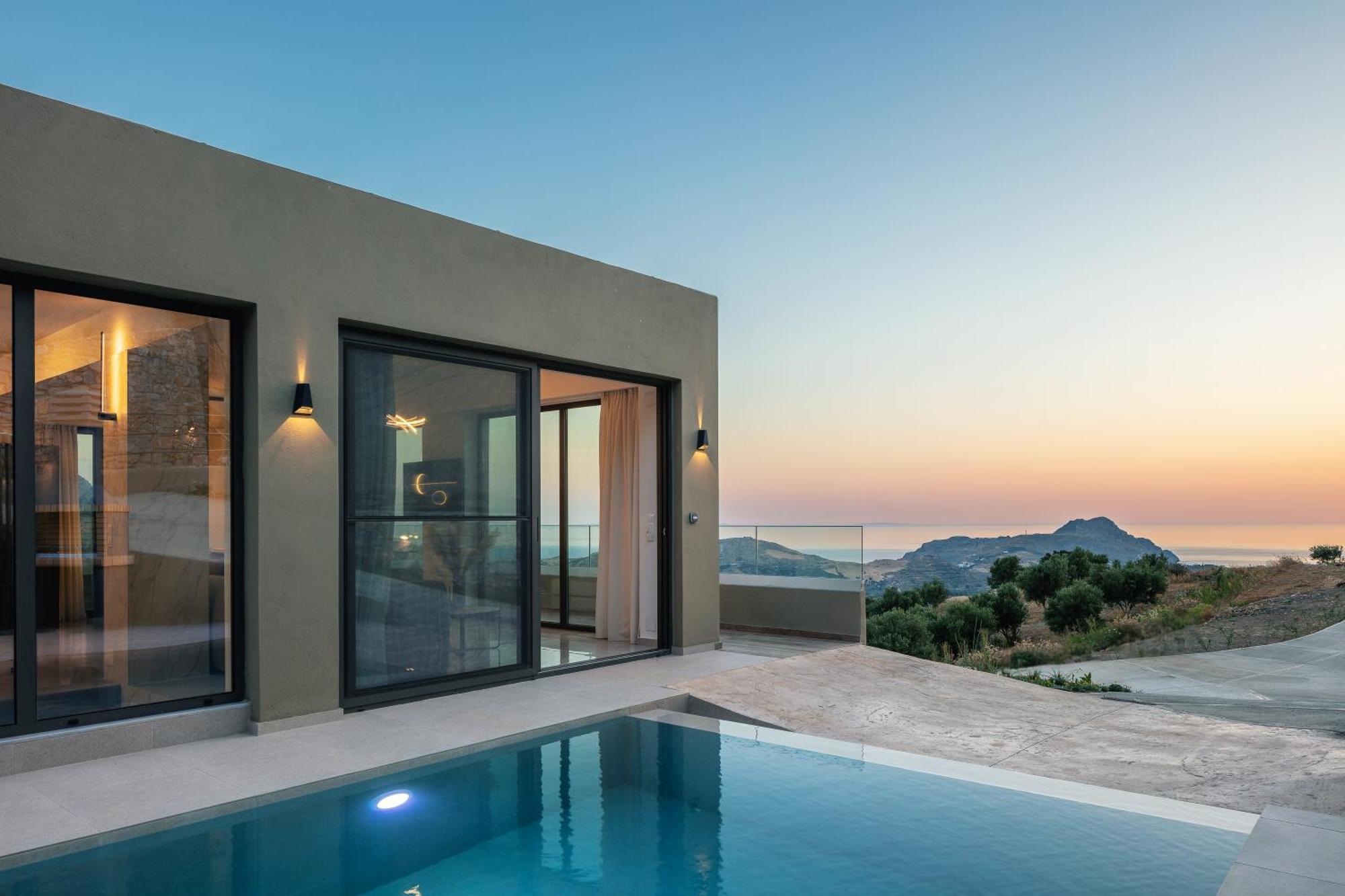 Villa Sigma Villa, Private Swimming Pool Garden, Panoramic Sunset *