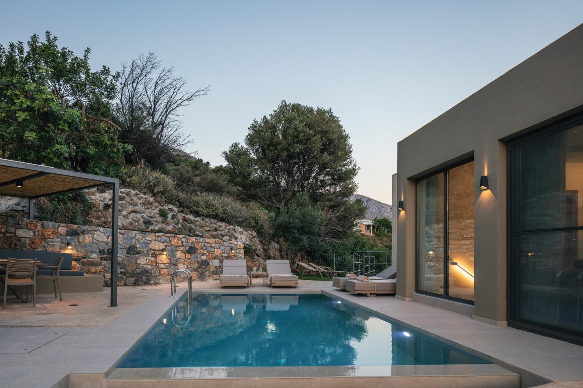 Villa Sigma Villa, Private Swimming Pool Garden, Panoramic Sunset Rethymno (Crete)