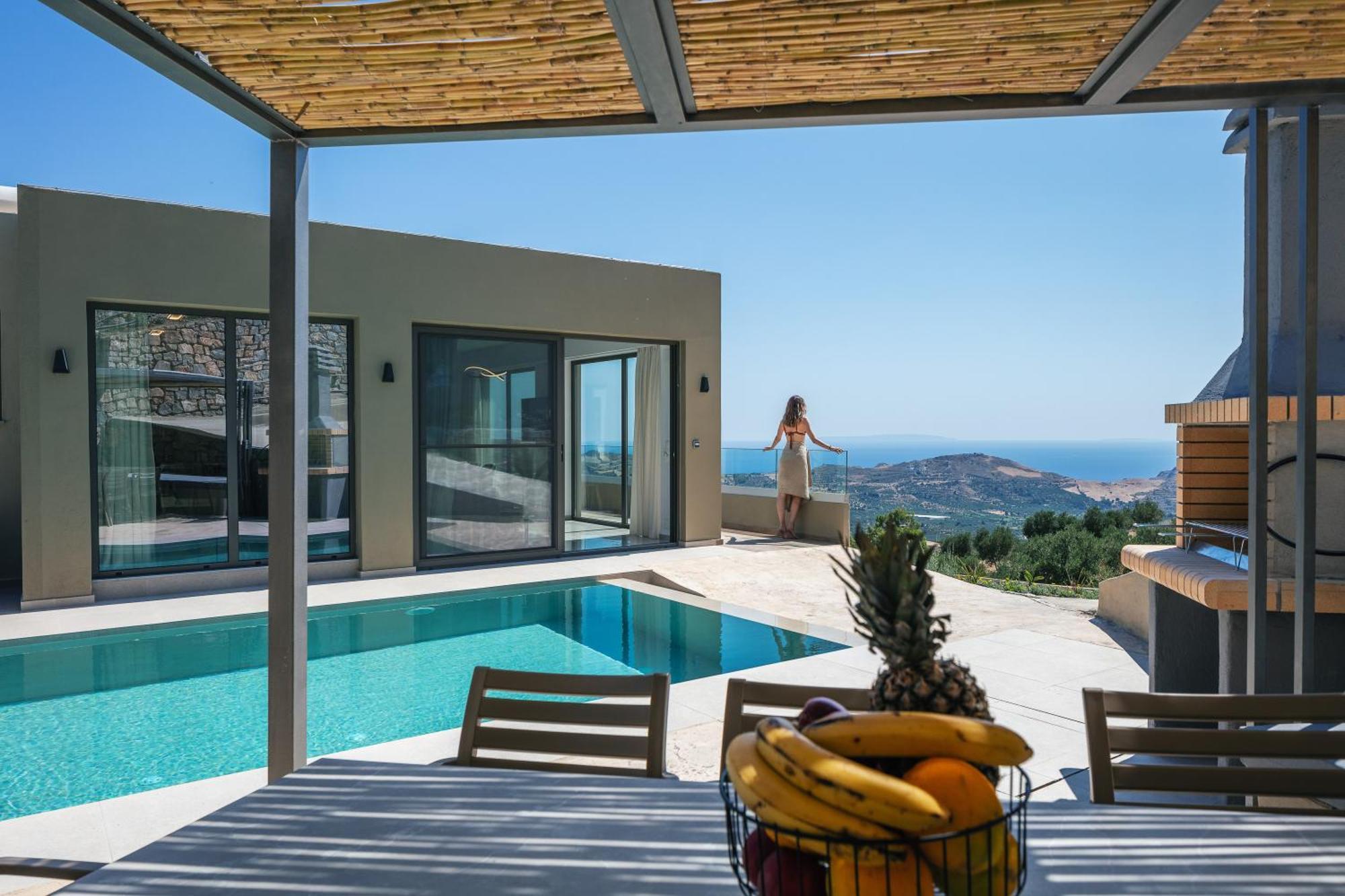 Sigma Villa, Private Swimming Pool Garden, Panoramic Sunset Villa Rethymno (Crete)