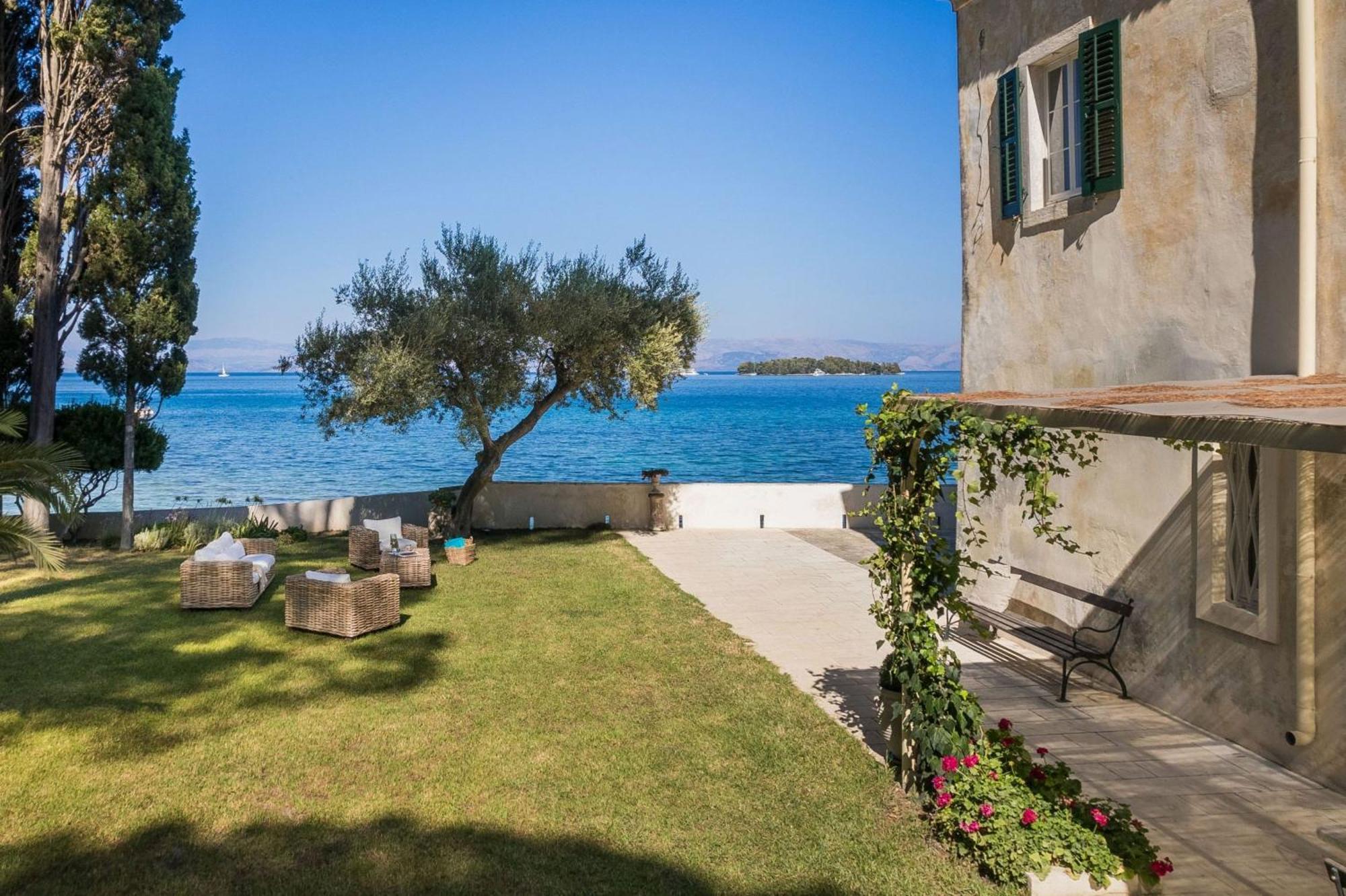Magnificent Seafront Corfu - 5 En-suite Bedrooms -the Durrells House | Historic Elegance & Modern Luxuries - Direct Access & Private Heated Pool Villa Kontokali