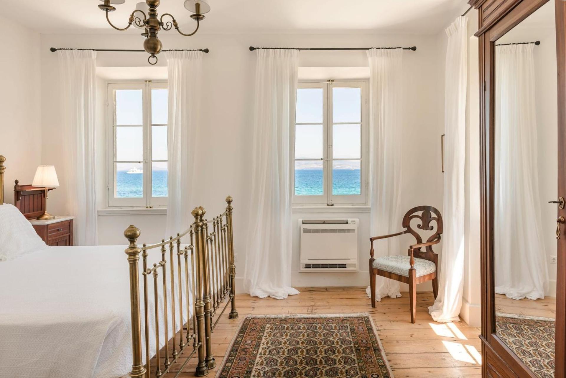 Villa Magnificent Seafront Corfu - 5 En-suite Bedrooms -the Durrells House | Historic Elegance & Modern Luxuries - Direct Access & Private Heated Pool *