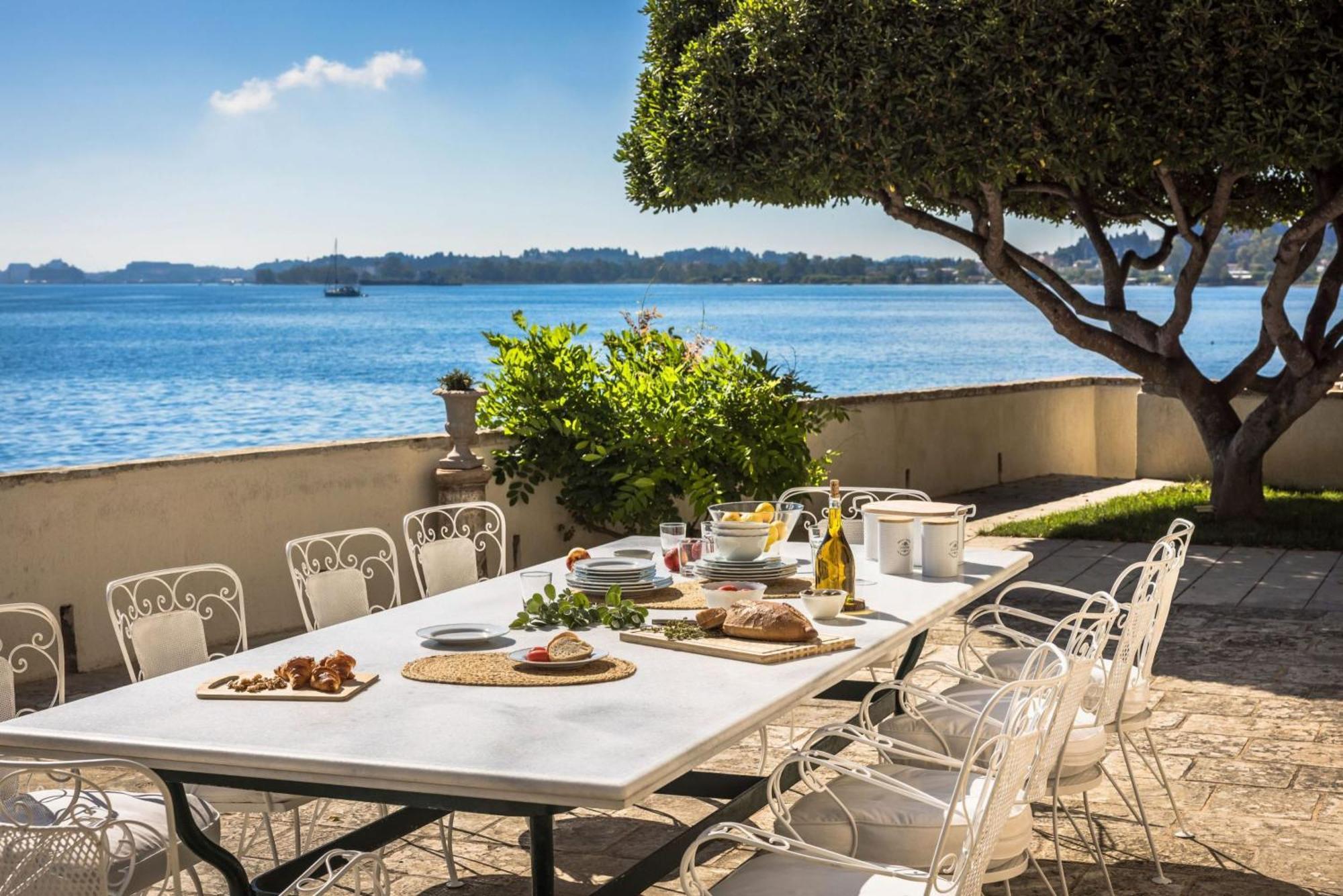 Magnificent Seafront Corfu - 5 En-suite Bedrooms -the Durrells House | Historic Elegance & Modern Luxuries - Direct Access & Private Heated Pool Villa Kontokali