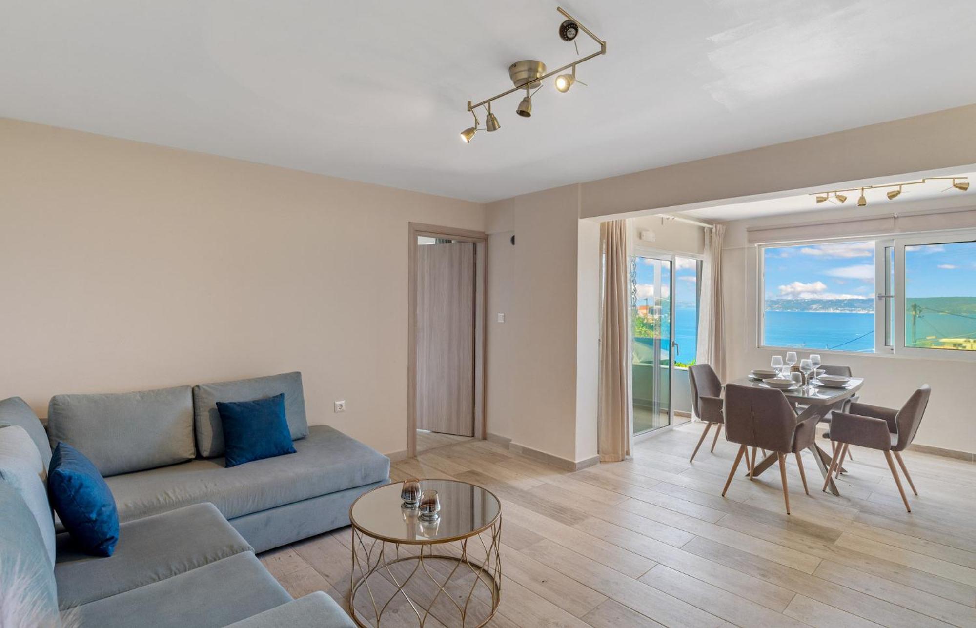 Amazing View Villa-mathaios In -by Apokornas