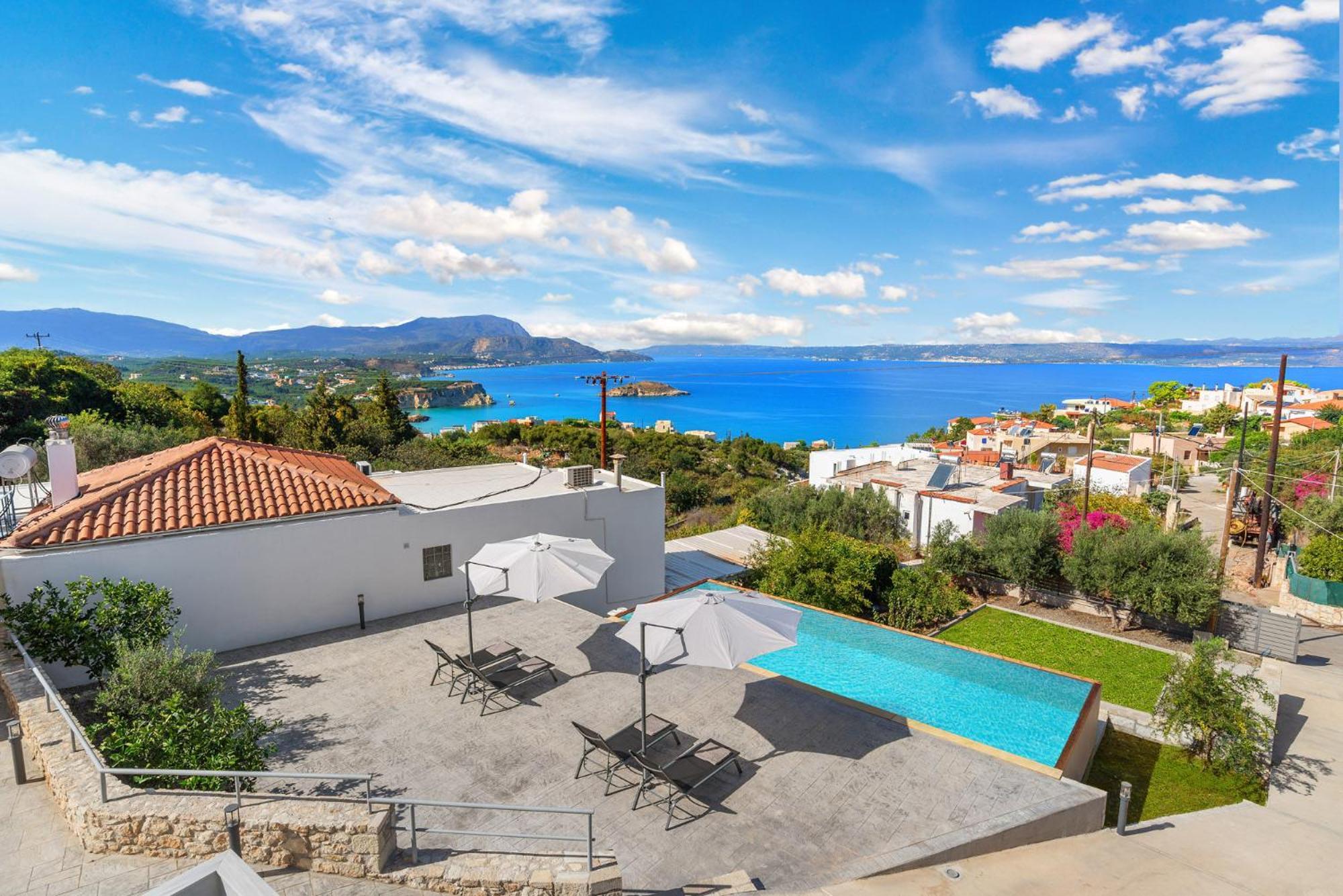 Amazing View Villa-mathaios In -by Apokornas
