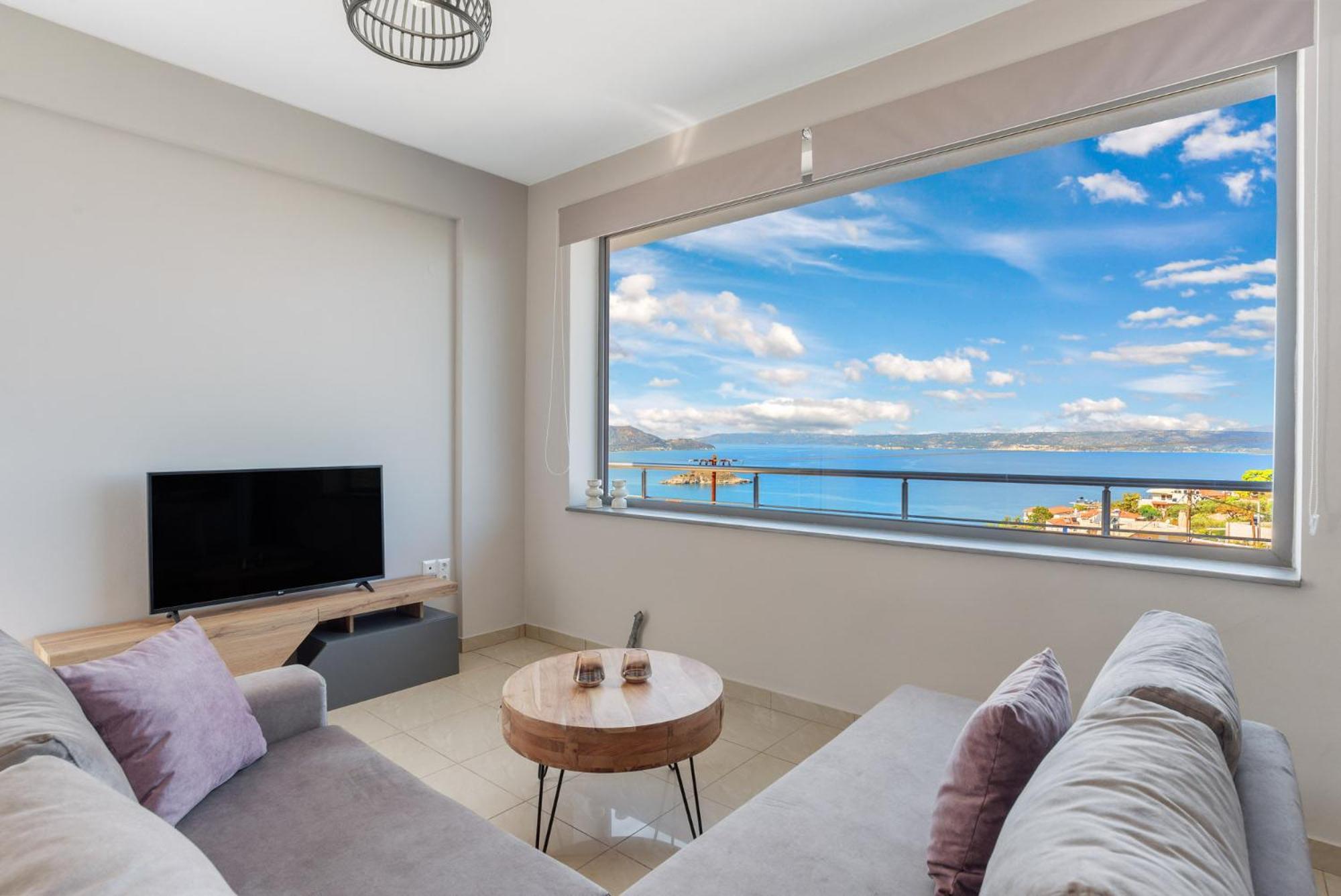 Amazing View Villa-mathaios In -by Apokornas