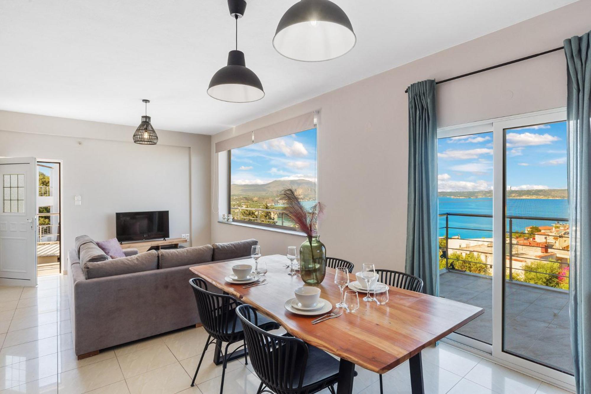 Amazing View Villa-mathaios In -by Apokornas Villa *