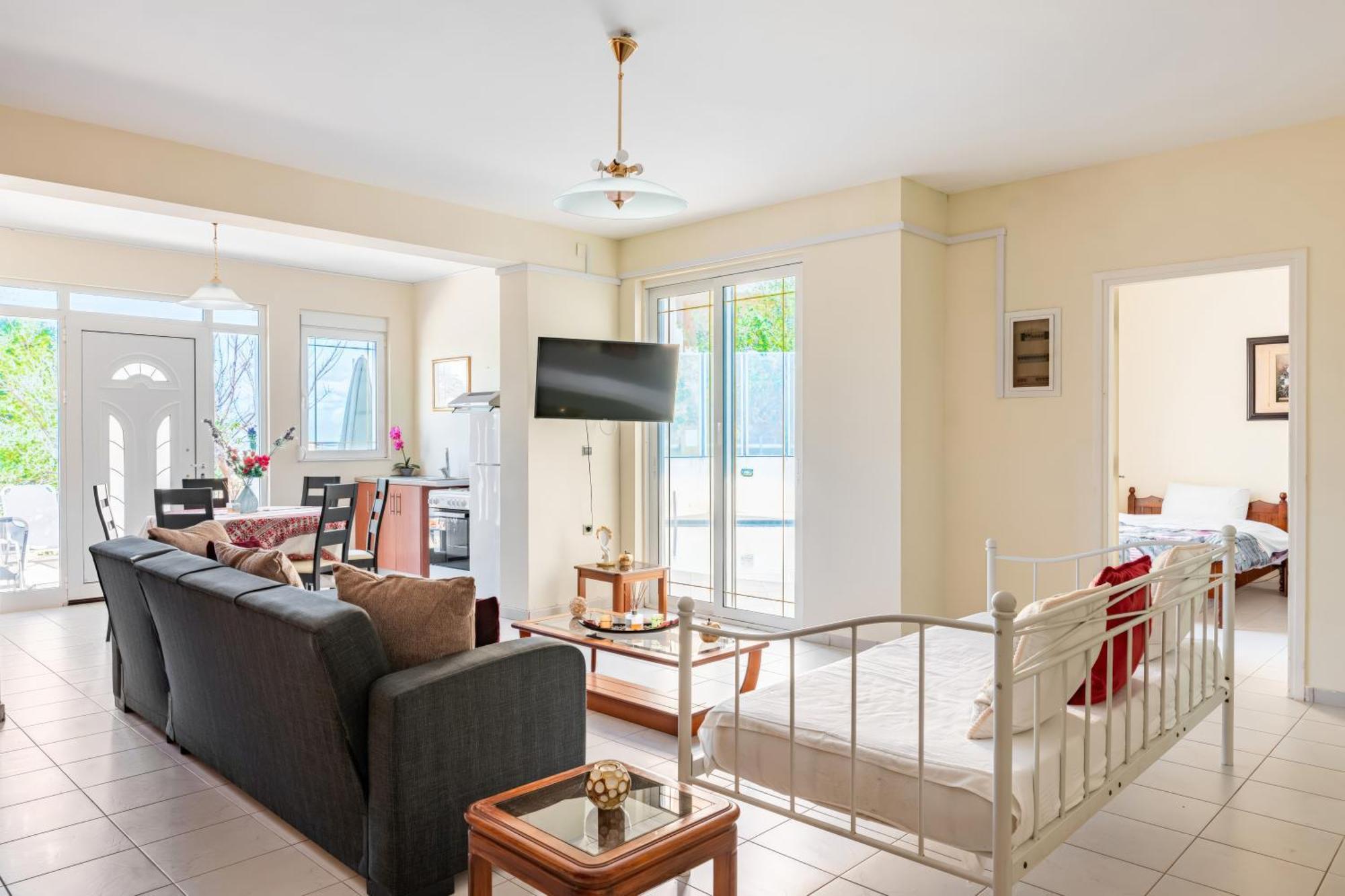 Wonderful In Chania With Private Pool, Panoramic Sea Views & Spacious Interiors Villa
