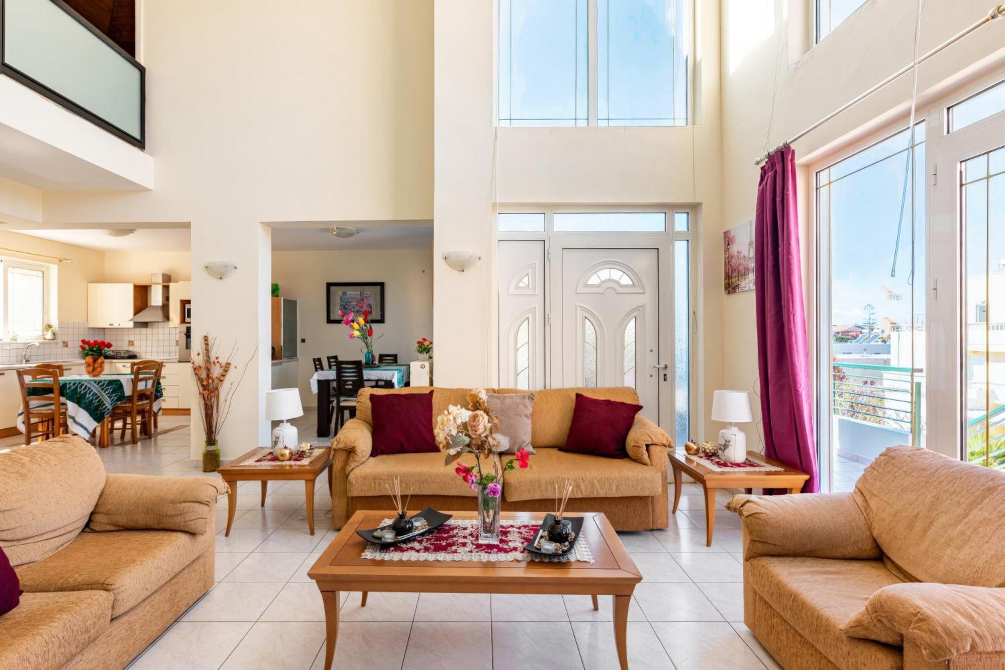 Wonderful In Chania With Private Pool, Panoramic Sea Views & Spacious Interiors Villa