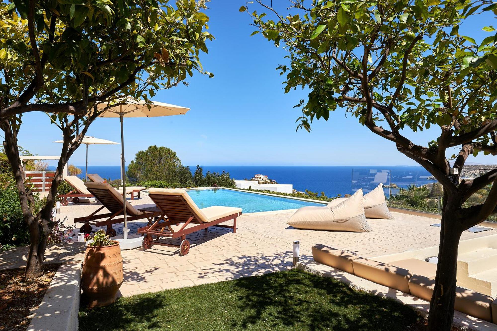 Spacious With Private Eco-pool And Panoramic Sea View Villa Agia Pelagia (Crete)