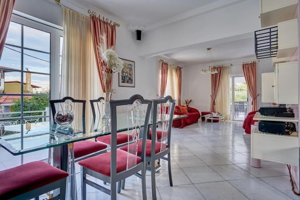 Chrysanthi Luxury In Salakos, With Pool & Jacuzzi, Near Villa