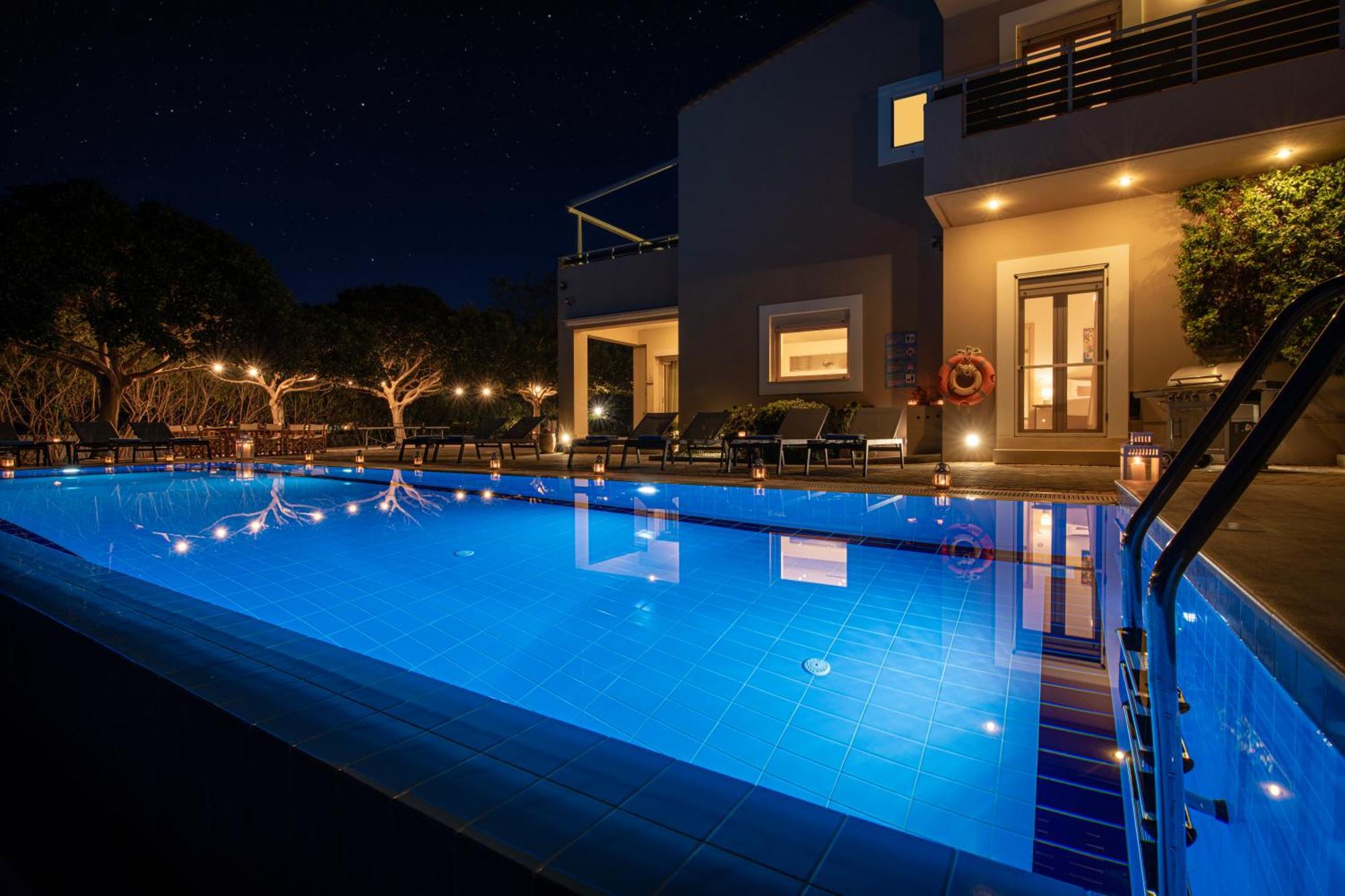 Four Seasons Private - Seaview - Big Heated Pool - Gym - Sport Activities Gouves