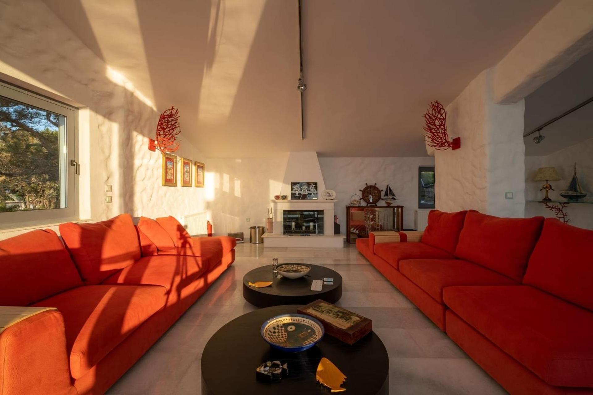 Ikaria Beachfront 7 Bedrooms Indigo Blue Haven Infinity Pool With Stunning Aegian Sea Views Gialiskari Villa *