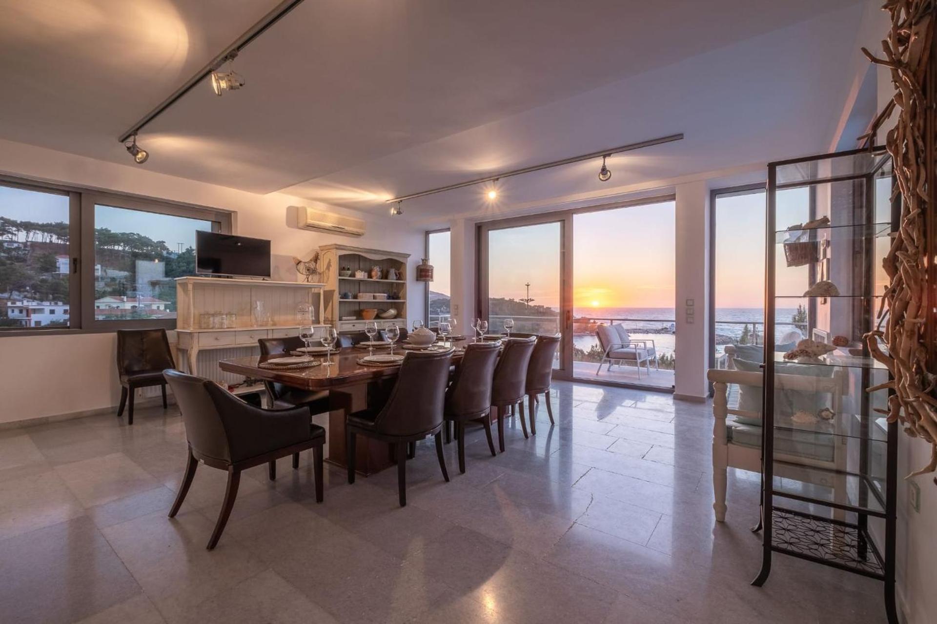 Villa Ikaria Beachfront 7 Bedrooms Indigo Blue Haven Infinity Pool With Stunning Aegian Sea Views Gialiskari *