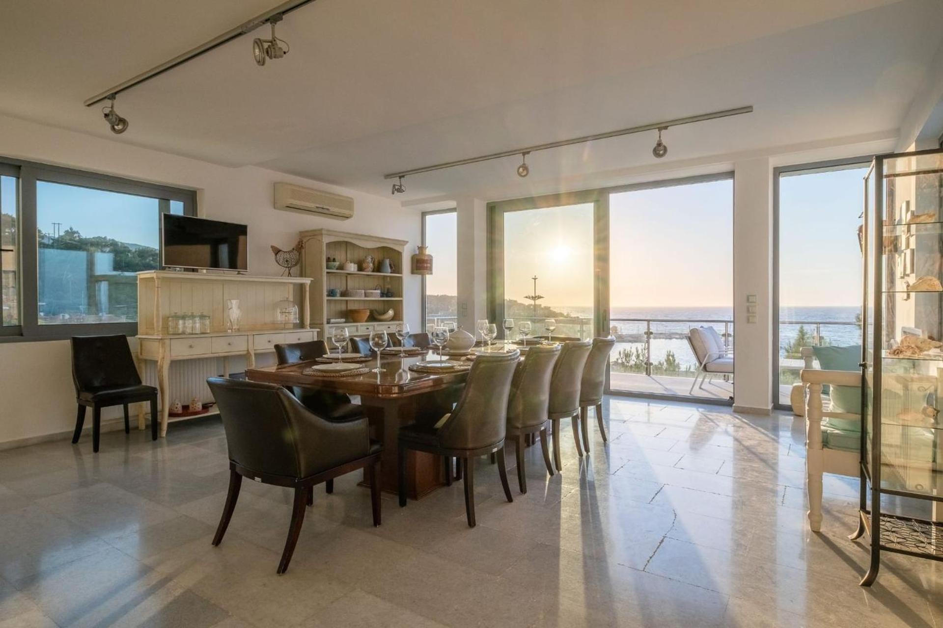 Ikaria Beachfront 7 Bedrooms Indigo Blue Haven Infinity Pool With Stunning Aegian Sea Views Gialiskari *