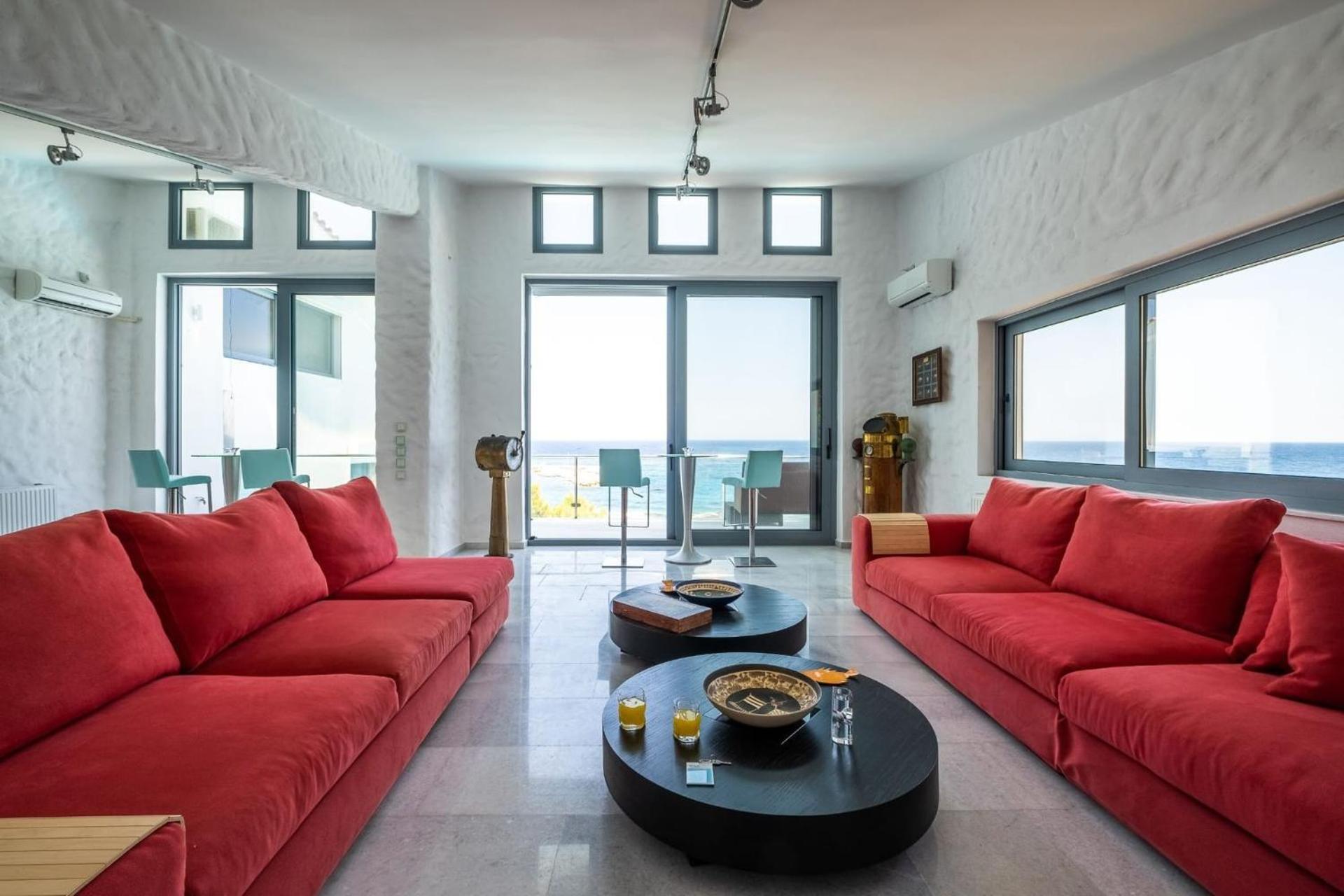 Ikaria Beachfront 7 Bedrooms Indigo Blue Haven Infinity Pool With Stunning Aegian Sea Views Gialiskari Gialiskari (Icaria)